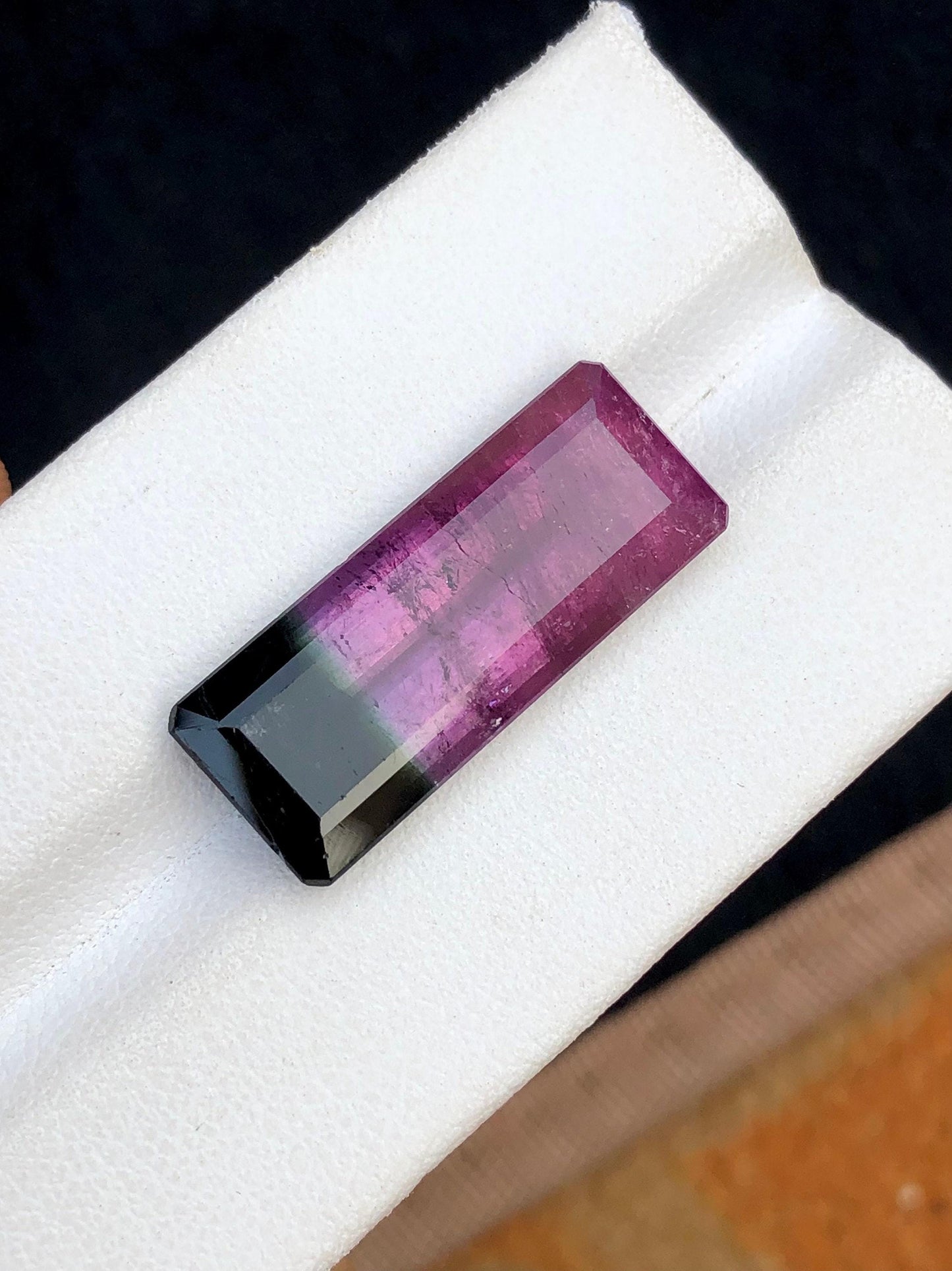 Bi Colour Tourmaline Faceted 14.70 ct - Collector Jewelry Gem