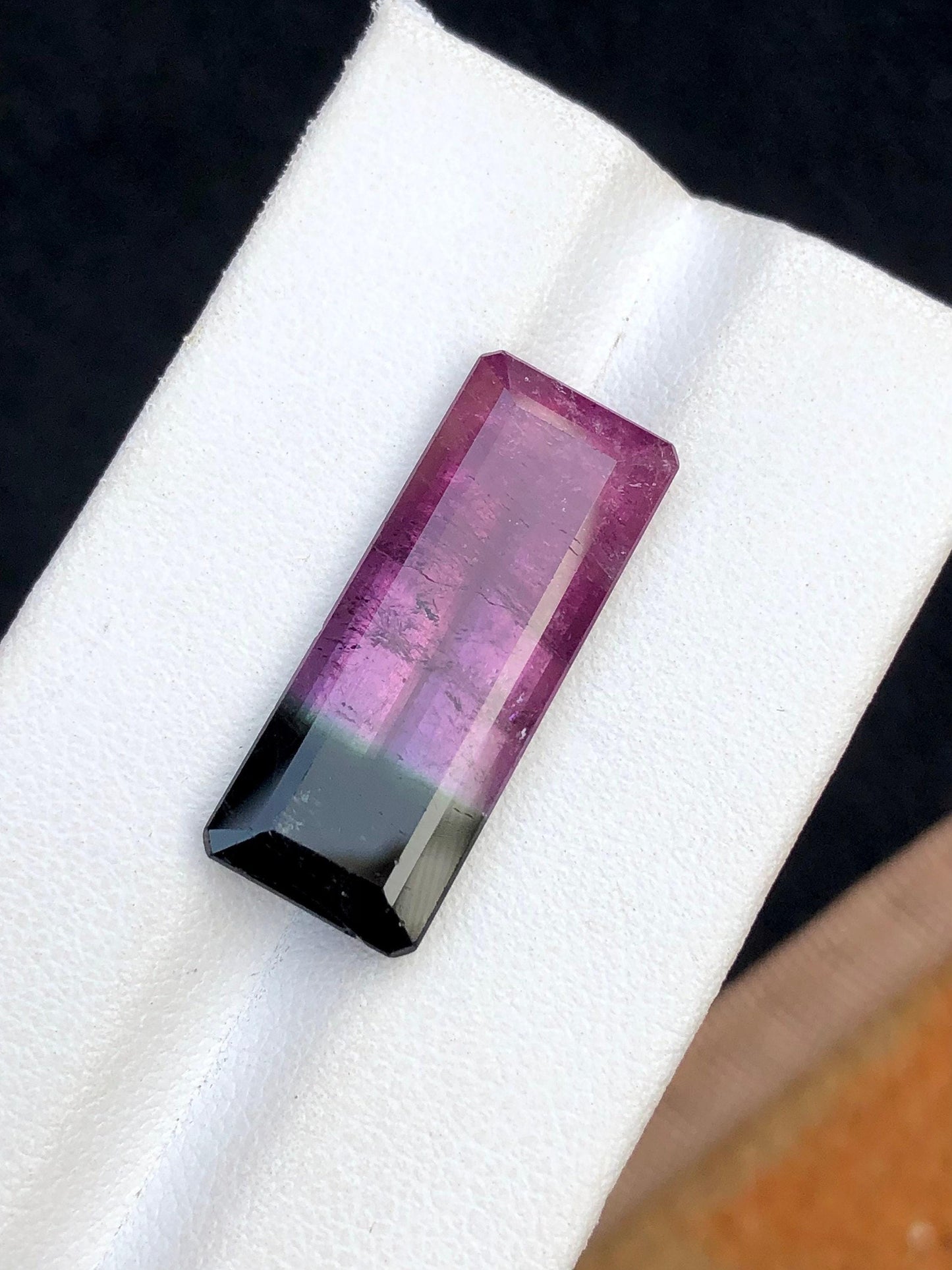 Bi Colour Tourmaline Faceted 14.70 ct - Collector Jewelry Gem