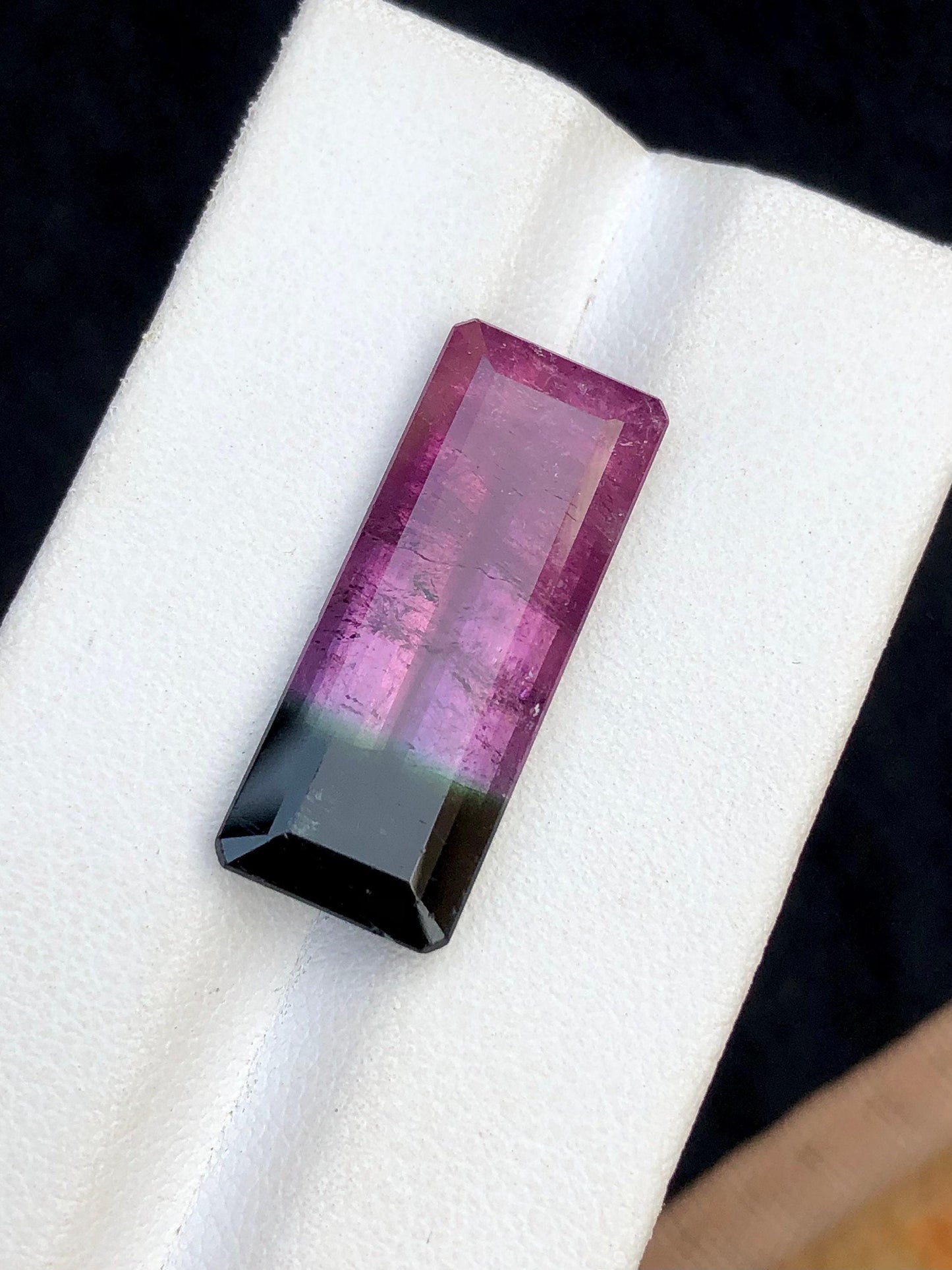 Bi Colour Tourmaline Faceted 14.70 ct - Collector Jewelry Gem