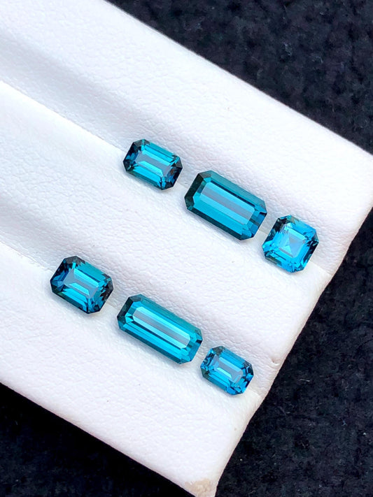 Indicolite Tourmaline Faceted 3.45 ct - Afghan Natural Collector Gem