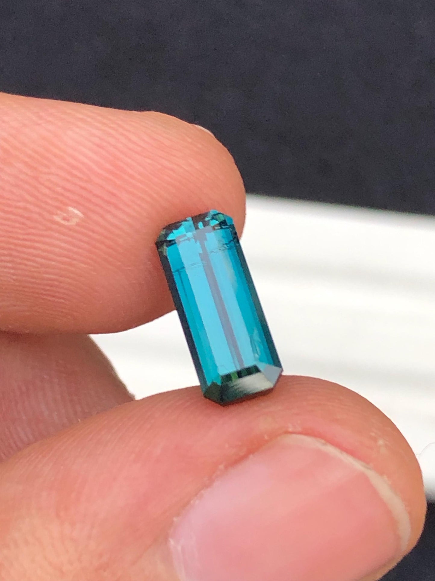 Indicolite Tourmaline Faceted 2.00 ct - Natural Afghan Gem