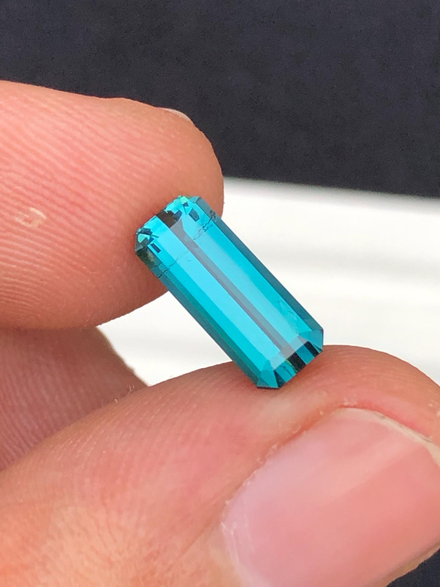 Indicolite Tourmaline Faceted 2.00 ct - Natural Afghan Gem