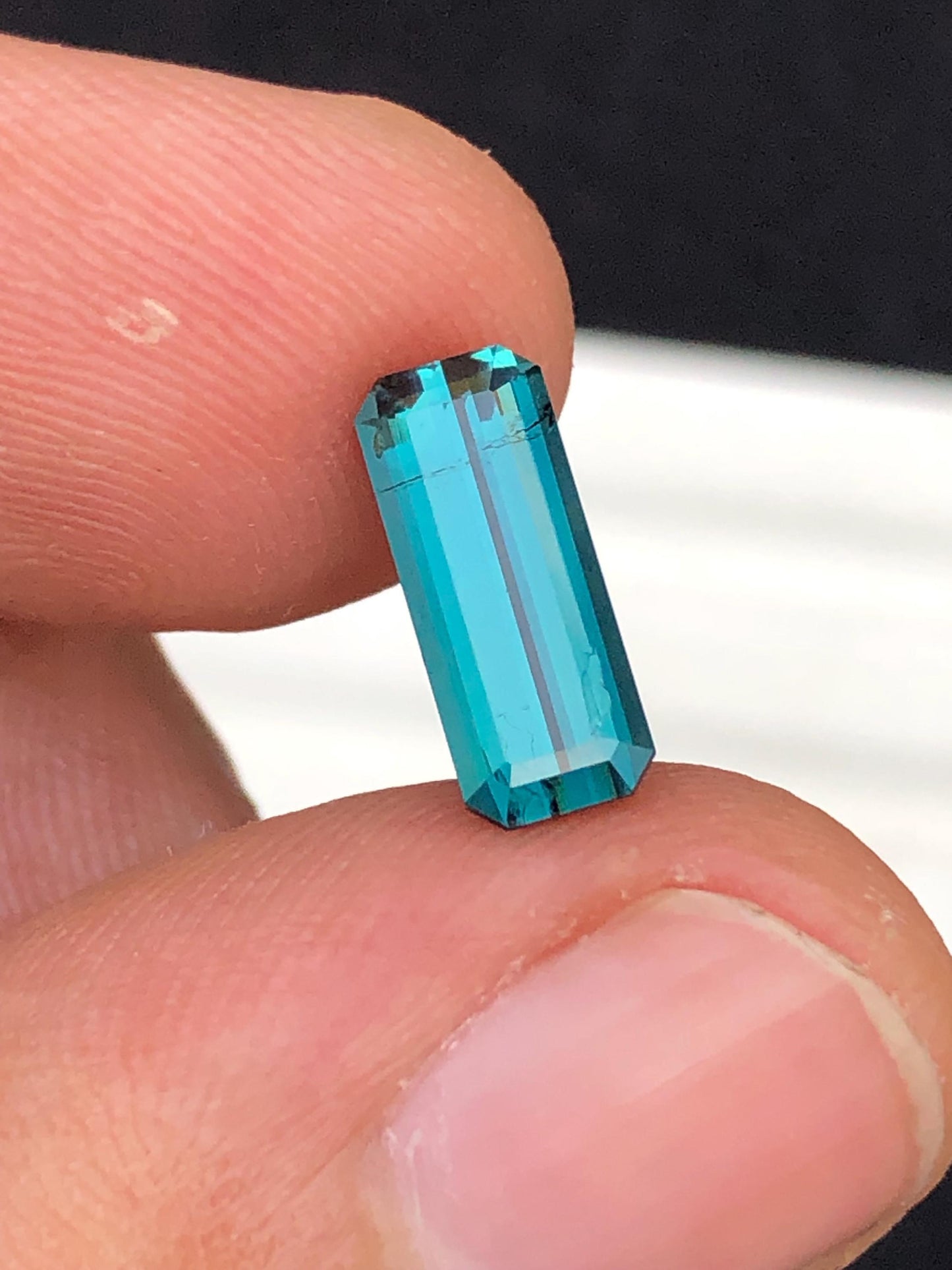 Indicolite Tourmaline Faceted 2.00 ct - Natural Afghan Gem