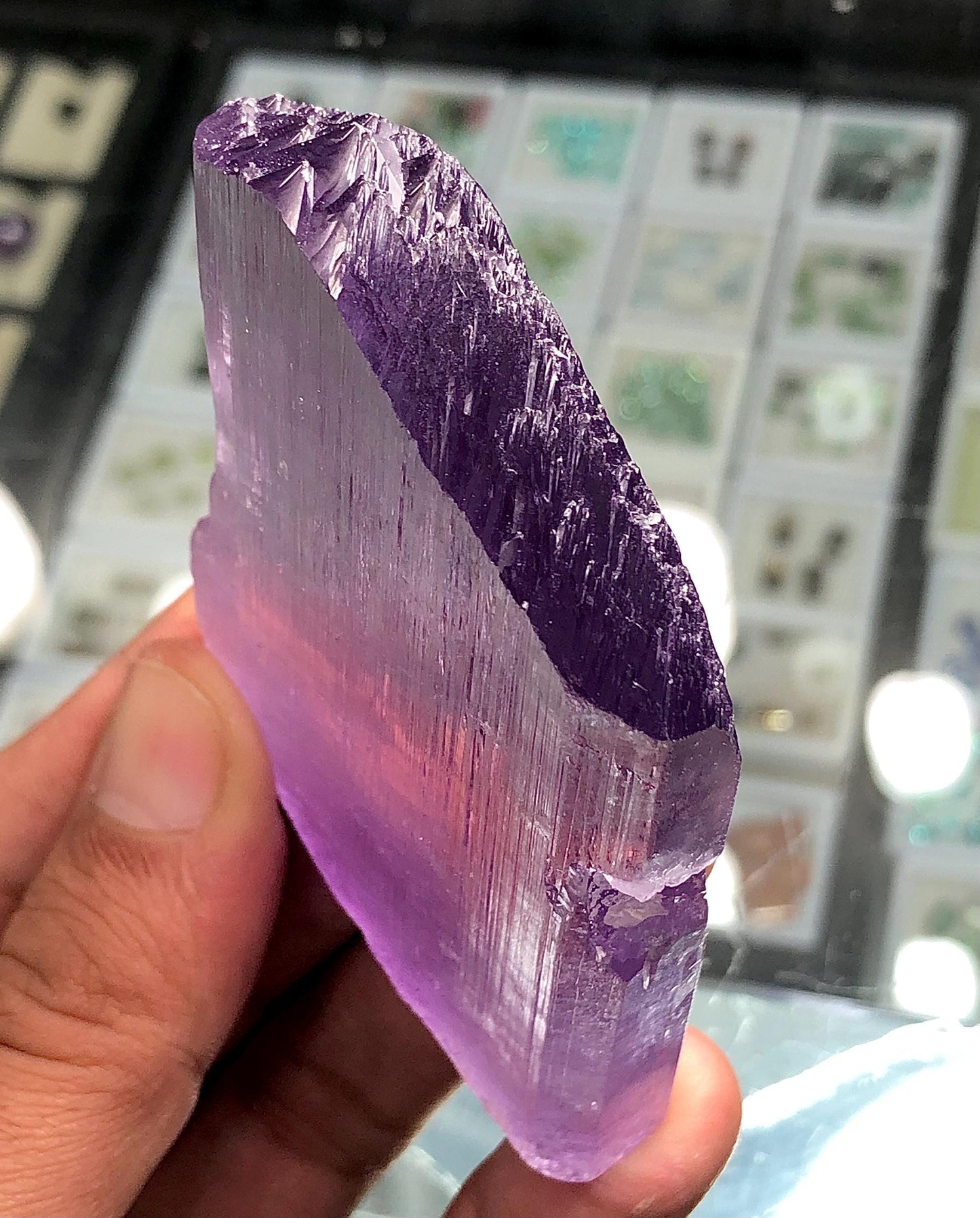 Purple Kunzite Crystal 128 g - Afghan Collector Specimen
