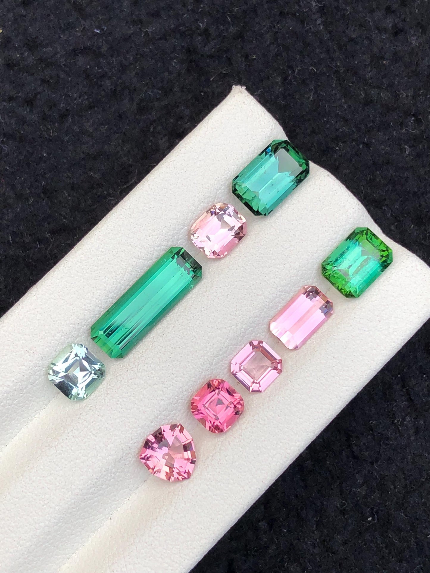 مجموعة من التورمالين متعدد الألوان، 10.00 قيراط - طرد من أفغانستان للمقتنين