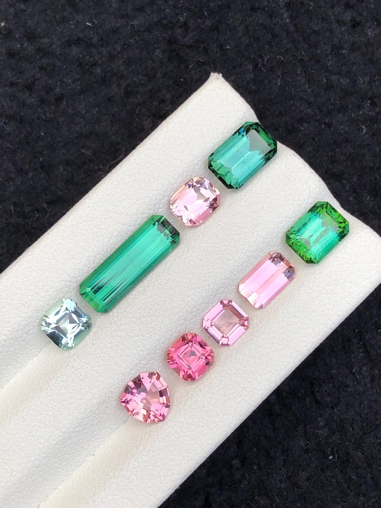 مجموعة من التورمالين متعدد الألوان، 10.00 قيراط - طرد من أفغانستان للمقتنين