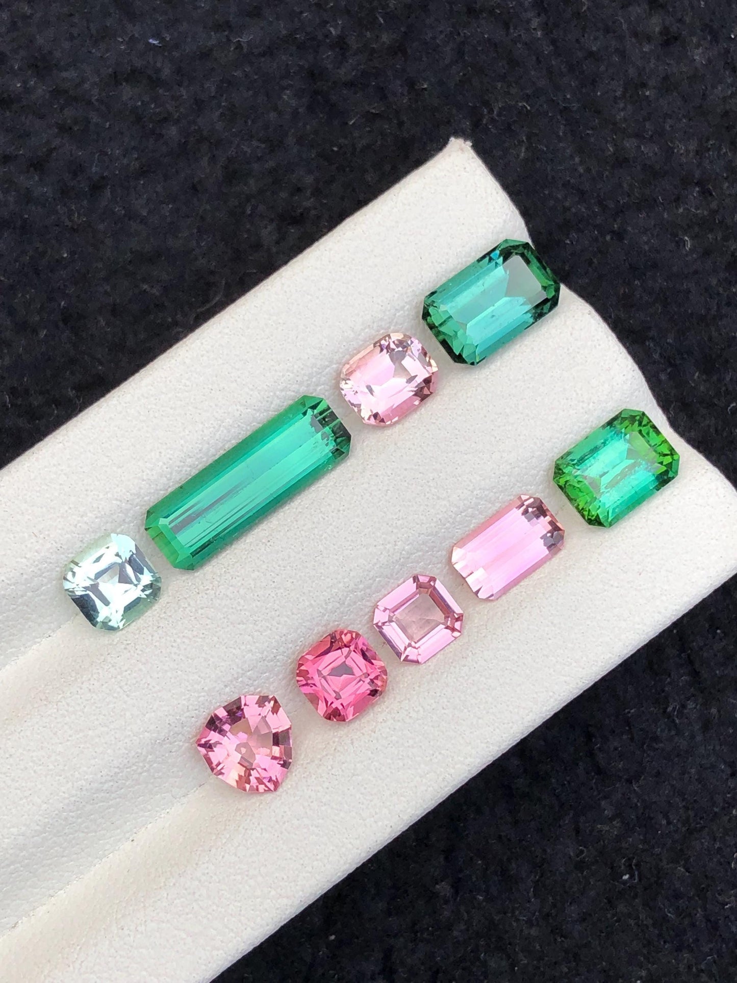 مجموعة من التورمالين متعدد الألوان، 10.00 قيراط - طرد من أفغانستان للمقتنين