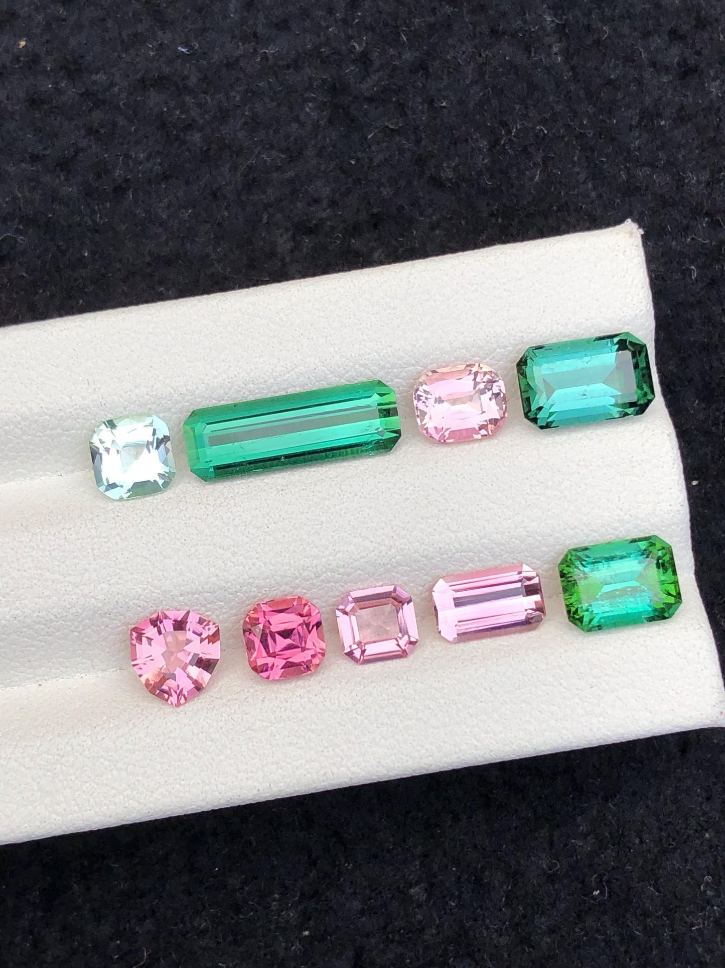 مجموعة من التورمالين متعدد الألوان، 10.00 قيراط - طرد من أفغانستان للمقتنين