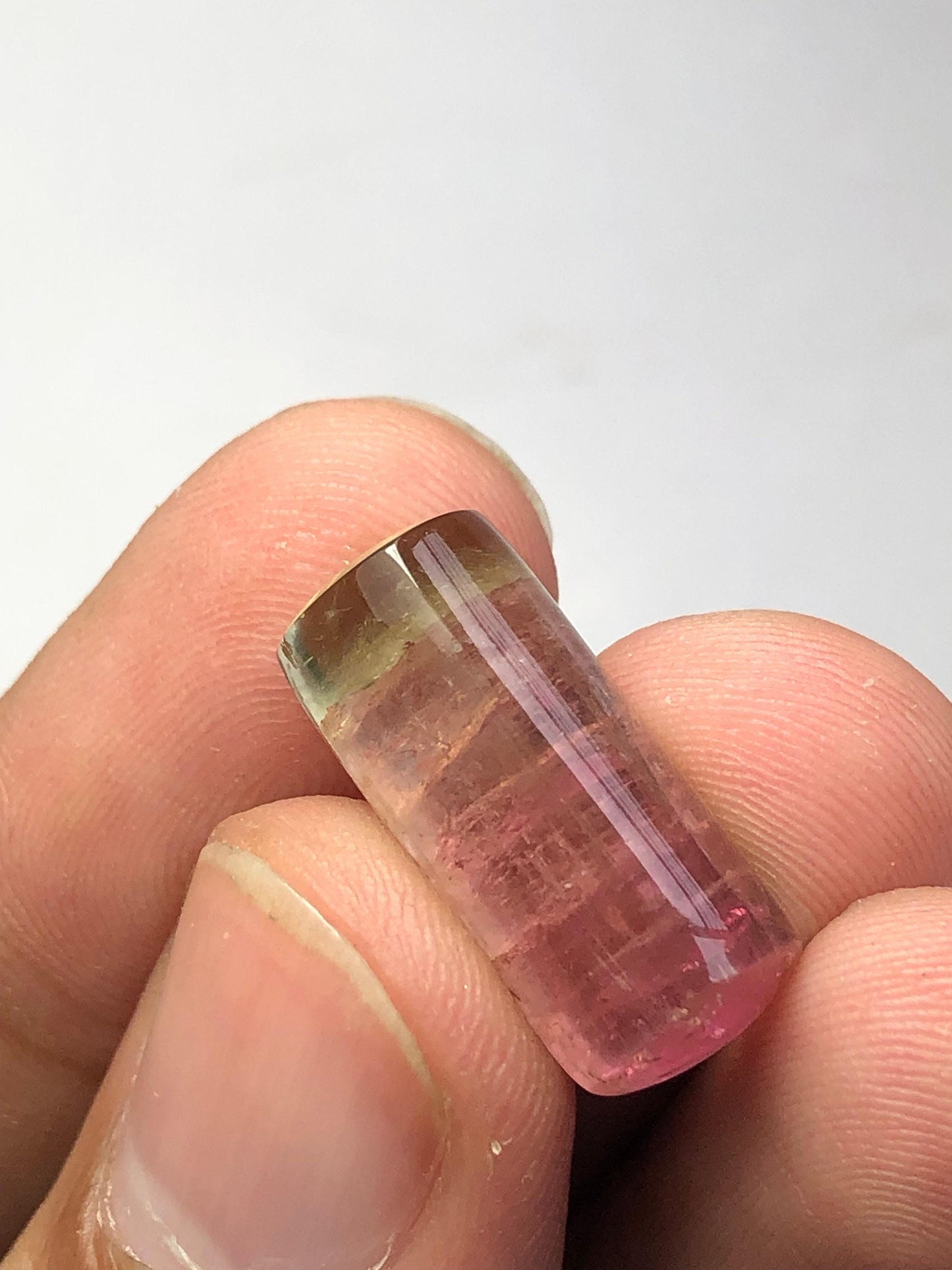 Bi Colour Tourmaline Cabochon 15.00 ct - Natural Afghan Gem