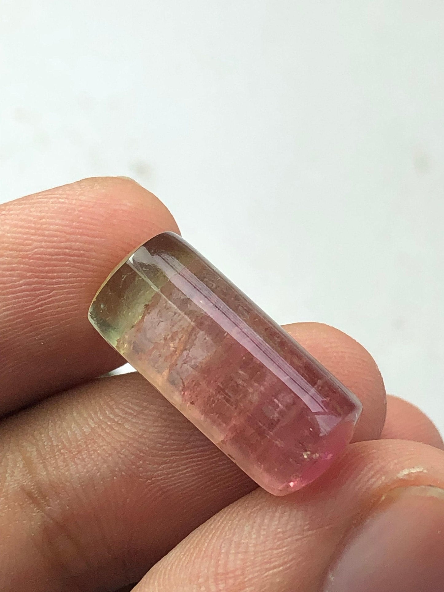 Bi Colour Tourmaline Cabochon 15.00 ct - Natural Afghan Gem