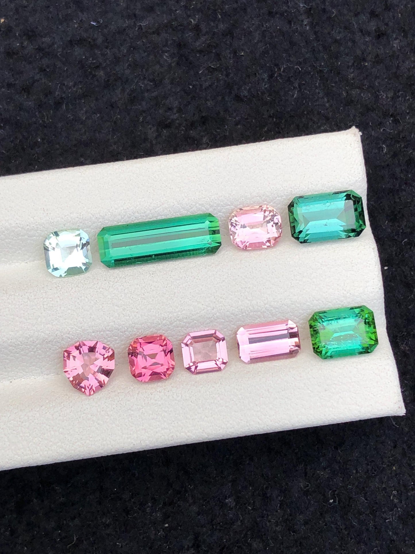 مجموعة من التورمالين متعدد الألوان، 10.00 قيراط - طرد من أفغانستان للمقتنين