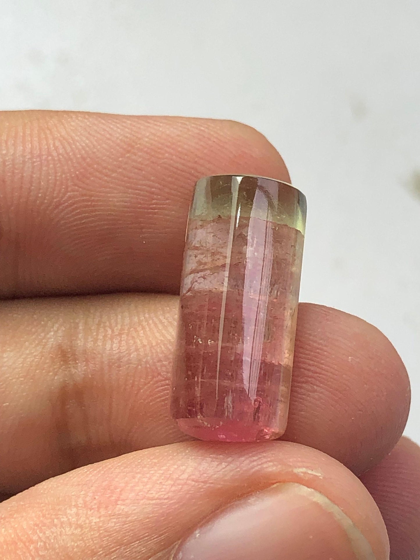 Bi Colour Tourmaline Cabochon 15.00 ct - Natural Afghan Gem