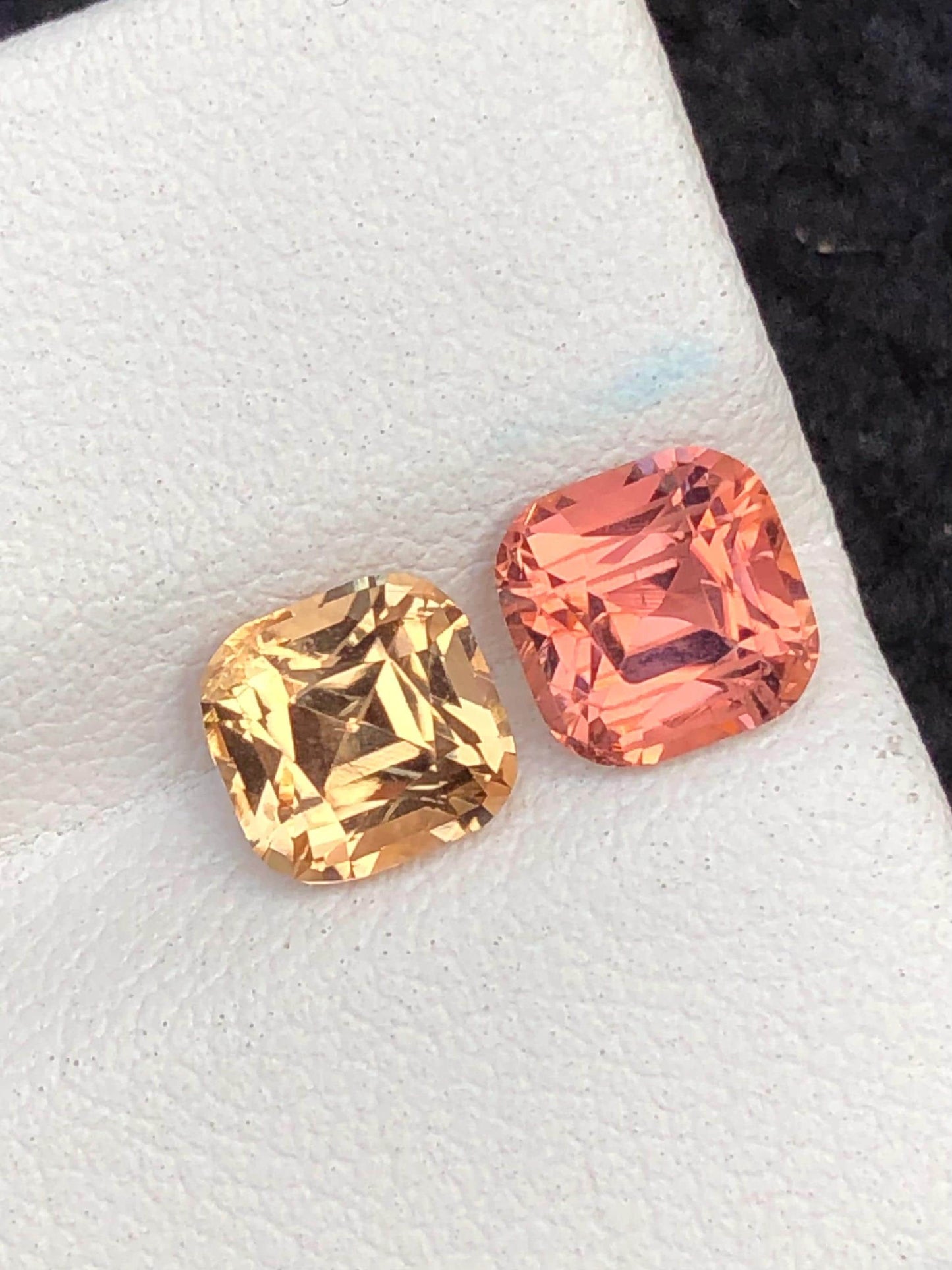 Tourmaline Faceted Pair 2.60 ct - Rare Reverse Afghan Pair