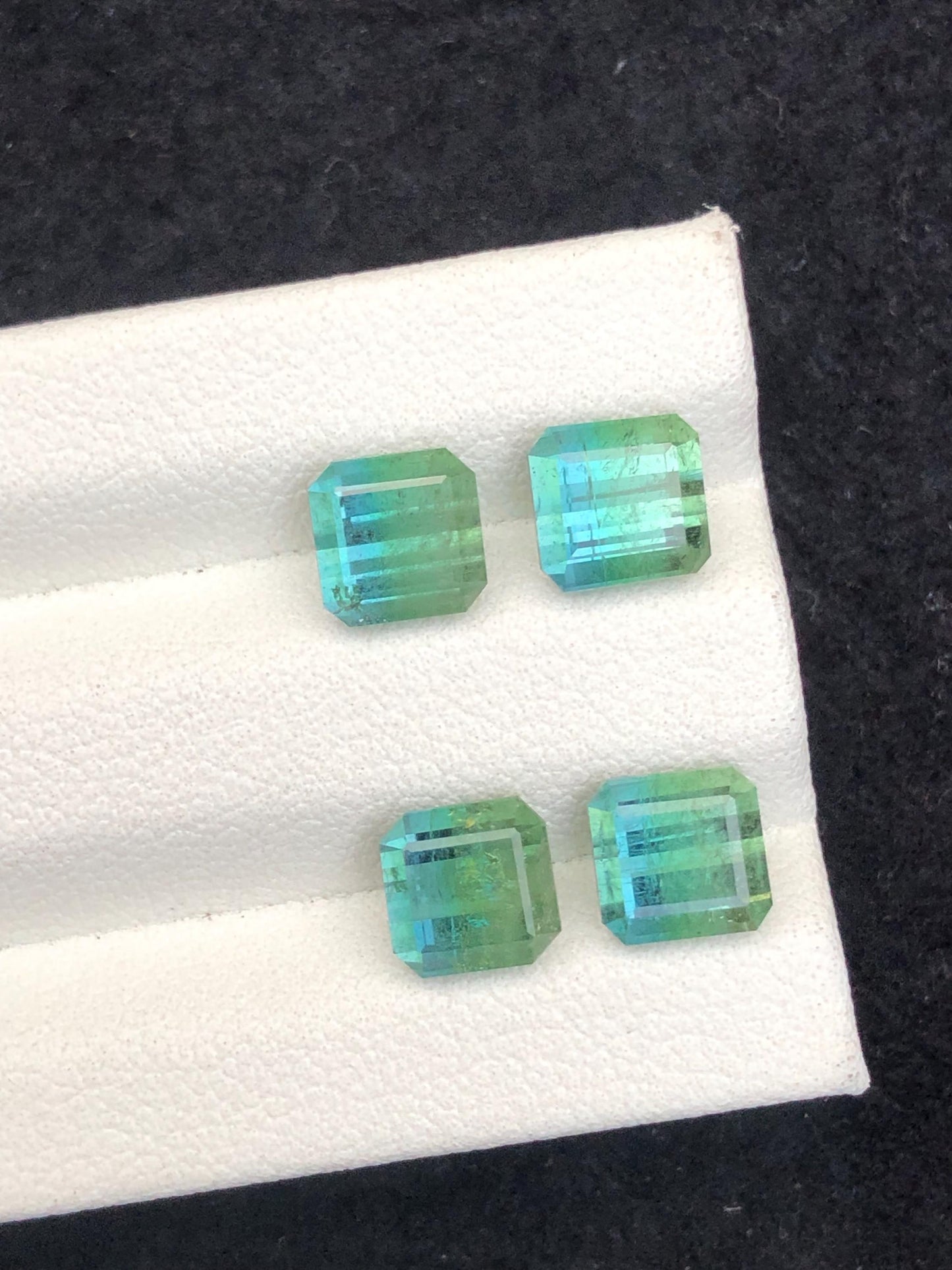 Bi Colour Tourmaline Faceted Pair 6.75 ct – Unique Natural Afghan Gems