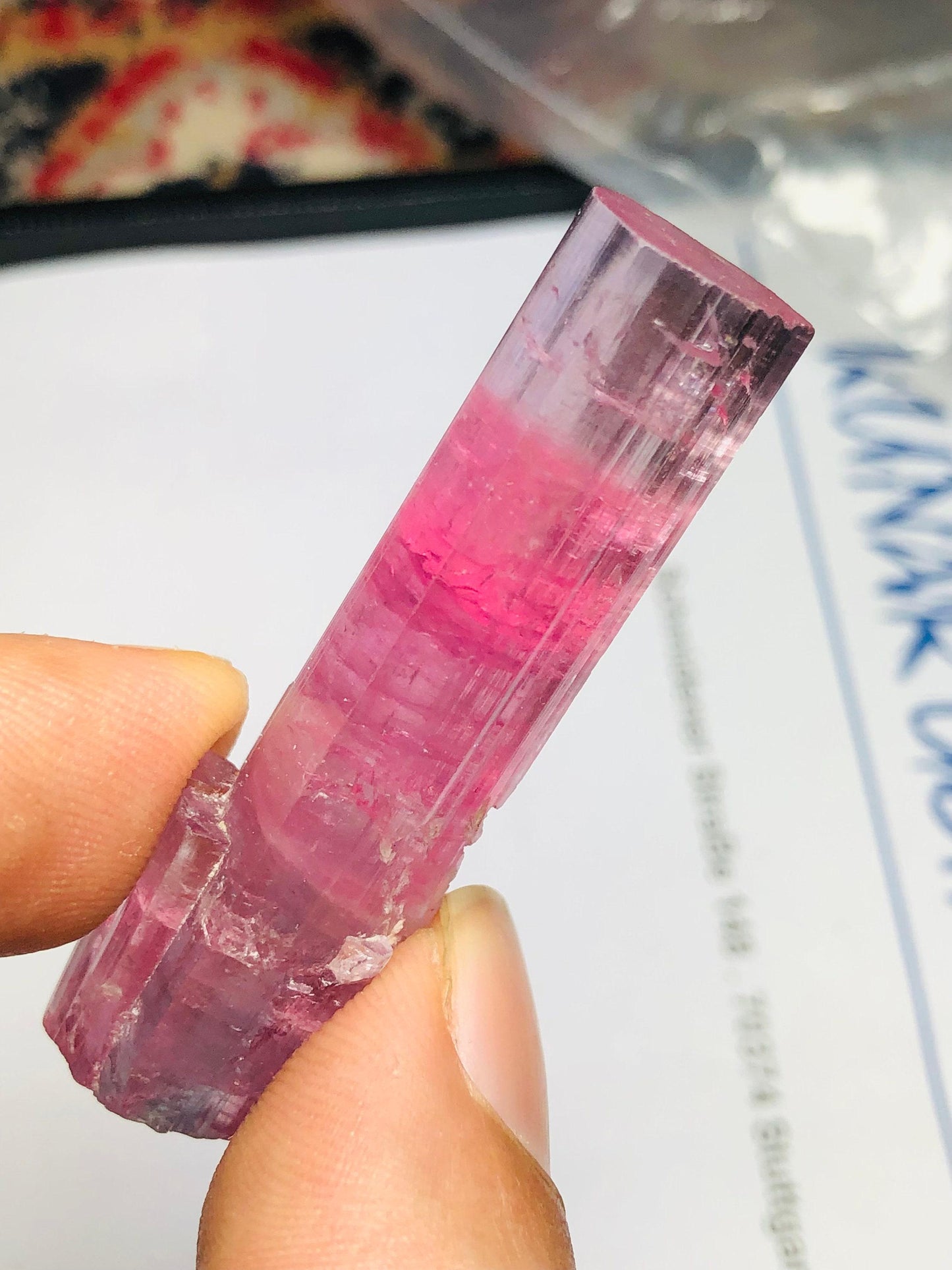 Bi Colour Tourmaline Crystal 20.50 g – Afghan Display Specimen