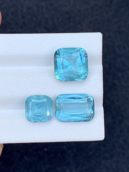 Blue Tourmaline Faceted Lot 11.30 ct – Loose Afghan Jewelry Stones