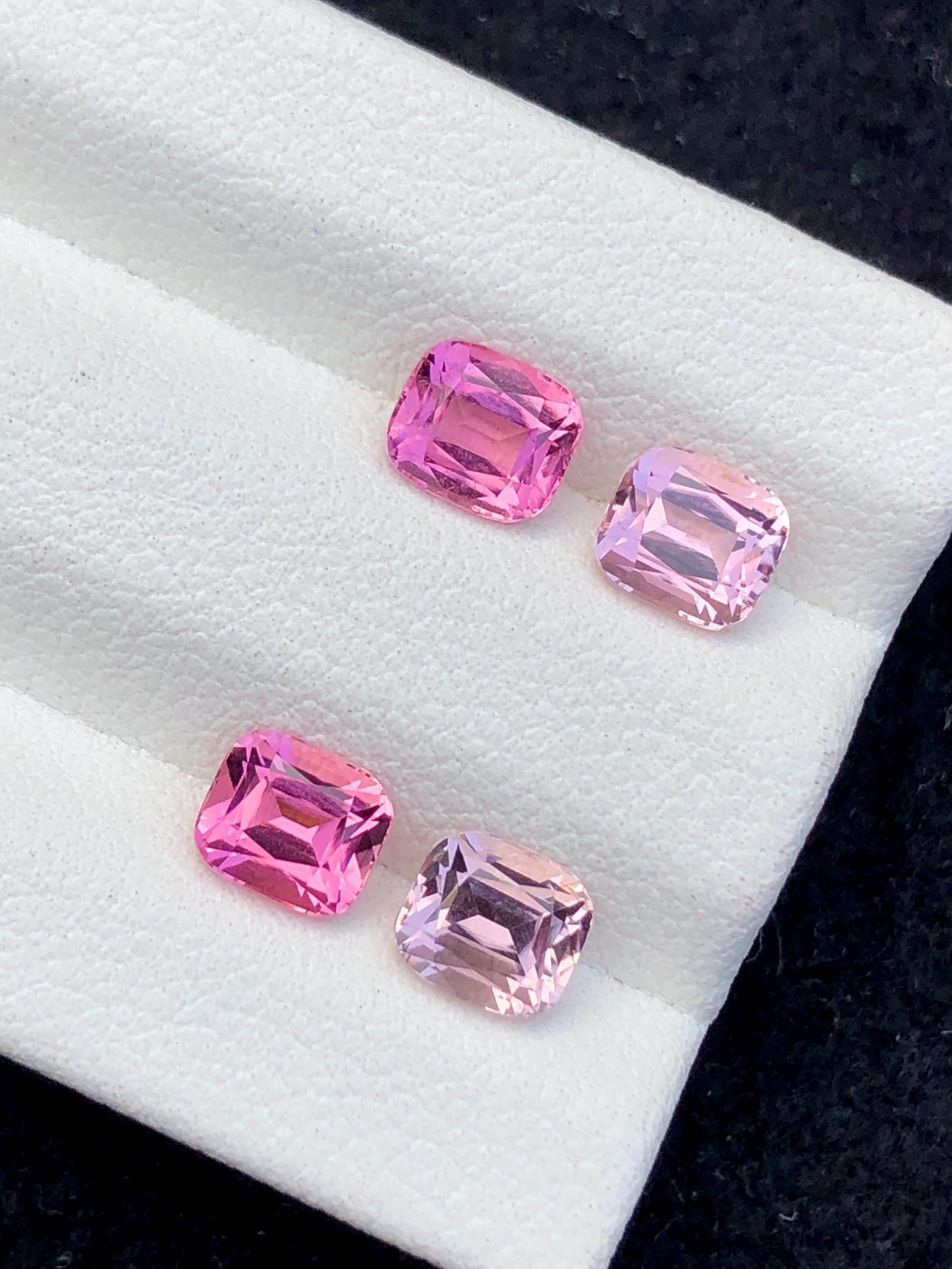 Pink Tourmaline Faceted Pair 3.25 ct – Clean Matched Stones for Jewelry