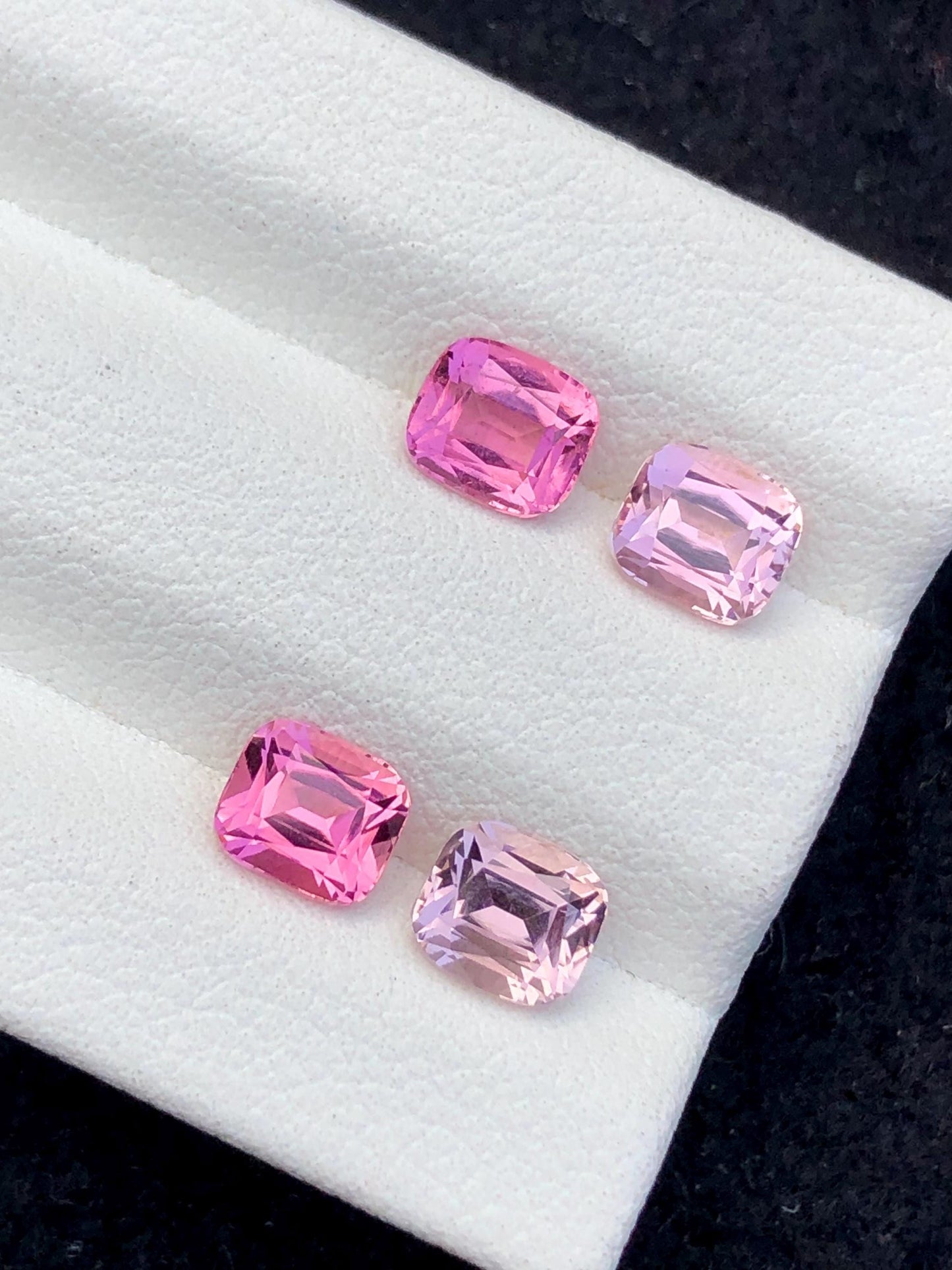 Pink Tourmaline Faceted Pair 3.25 ct – Clean Matched Stones for Jewelry