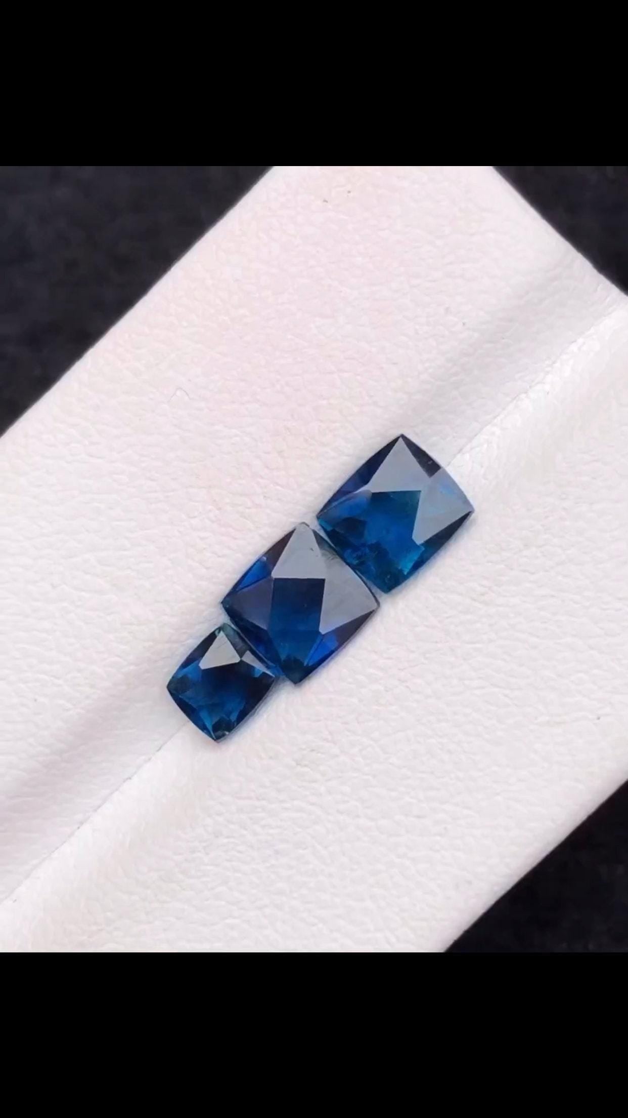 Ink Blue Tourmaline Faceted 2.50 ct – Small Natural Gemstone