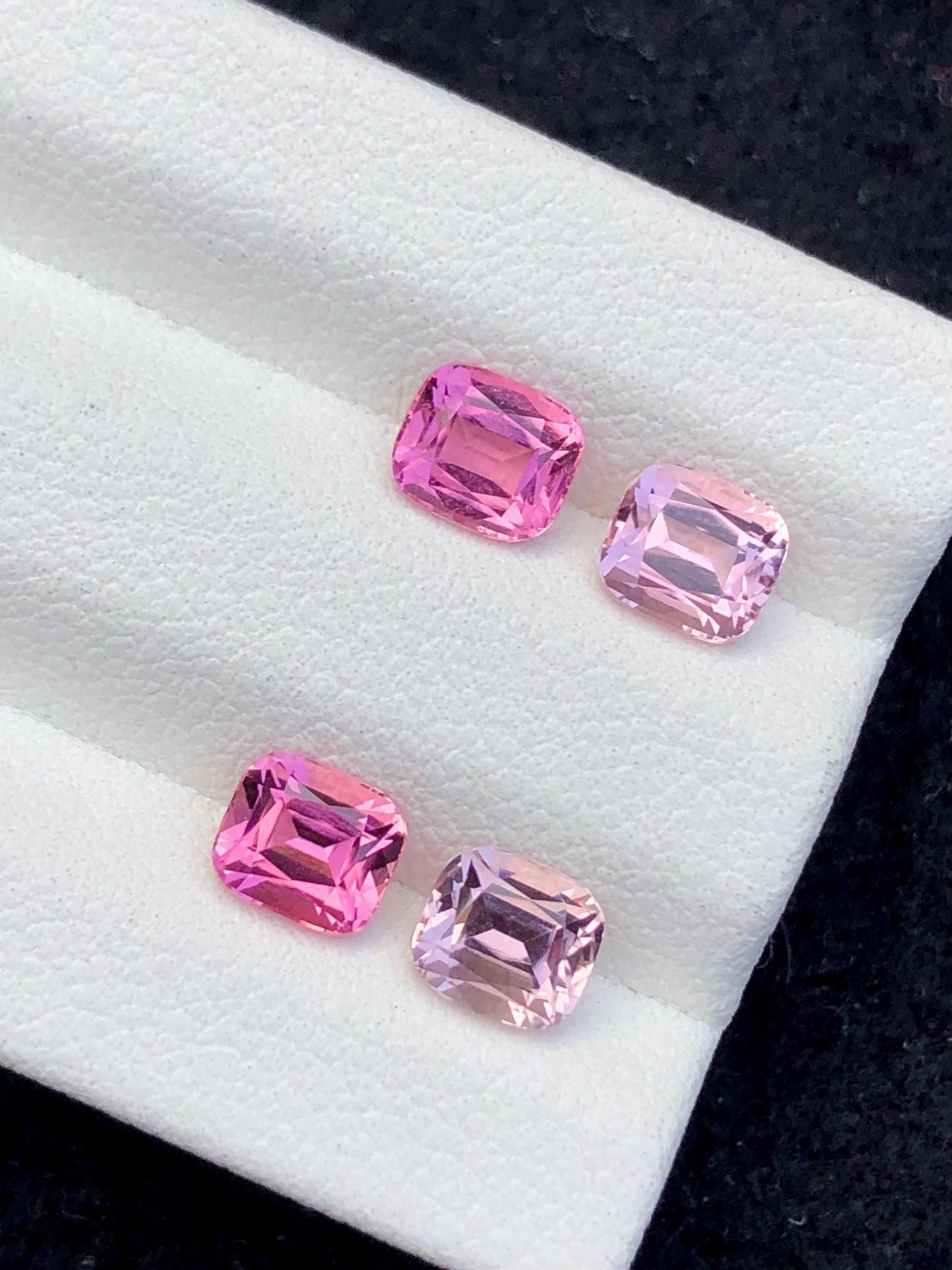 Pink Tourmaline Faceted Pair 3.25 ct – Clean Matched Stones for Jewelry