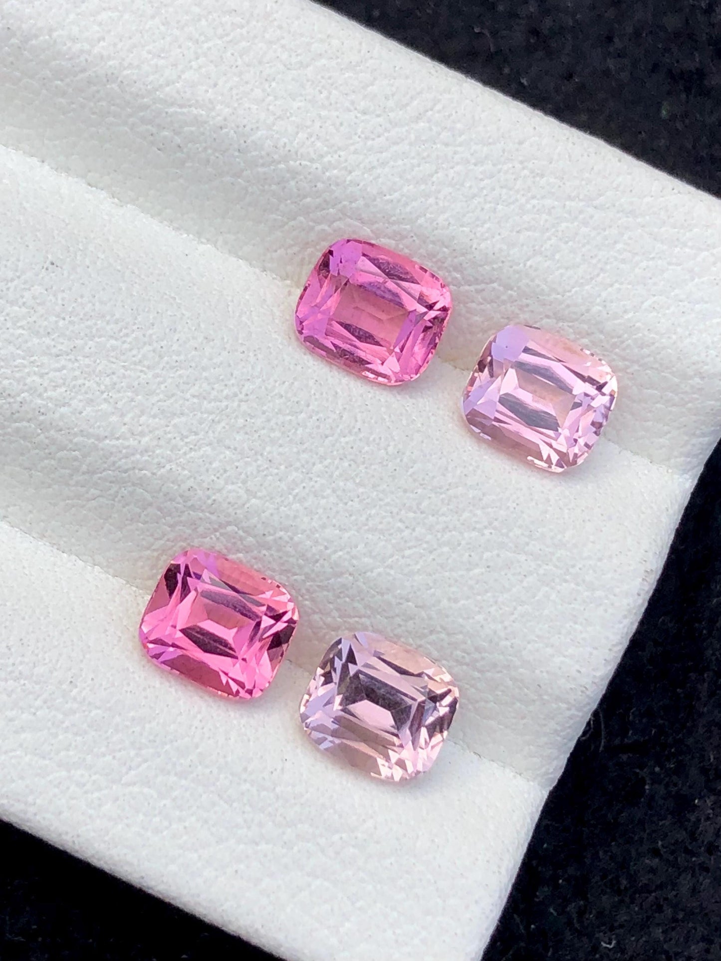 Pink Tourmaline Faceted Pair 3.25 ct – Clean Matched Stones for Jewelry