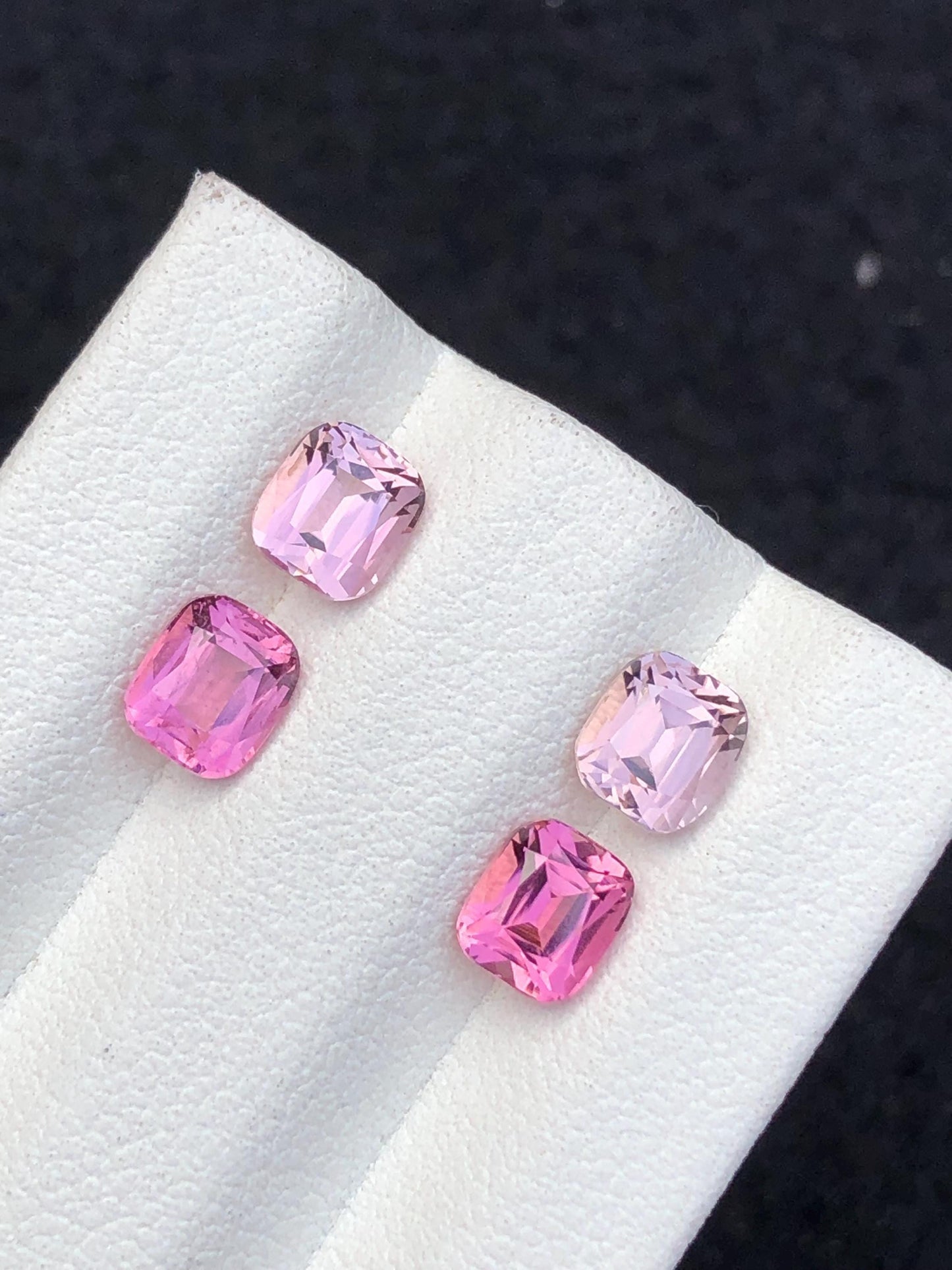 Pink Tourmaline Faceted Pair 3.25 ct – Clean Matched Stones for Jewelry