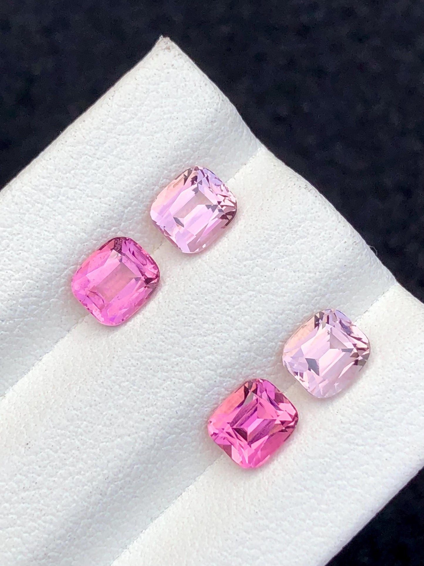 Pink Tourmaline Faceted Pair 3.25 ct – Clean Matched Stones for Jewelry