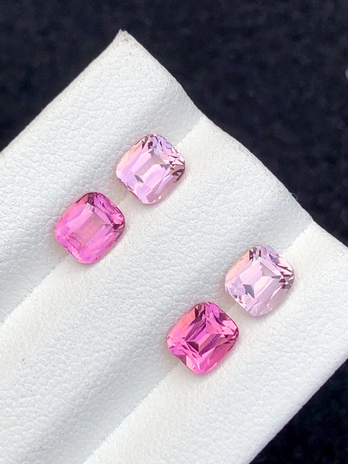 Pink Tourmaline Faceted Pair 3.25 ct – Clean Matched Stones for Jewelry