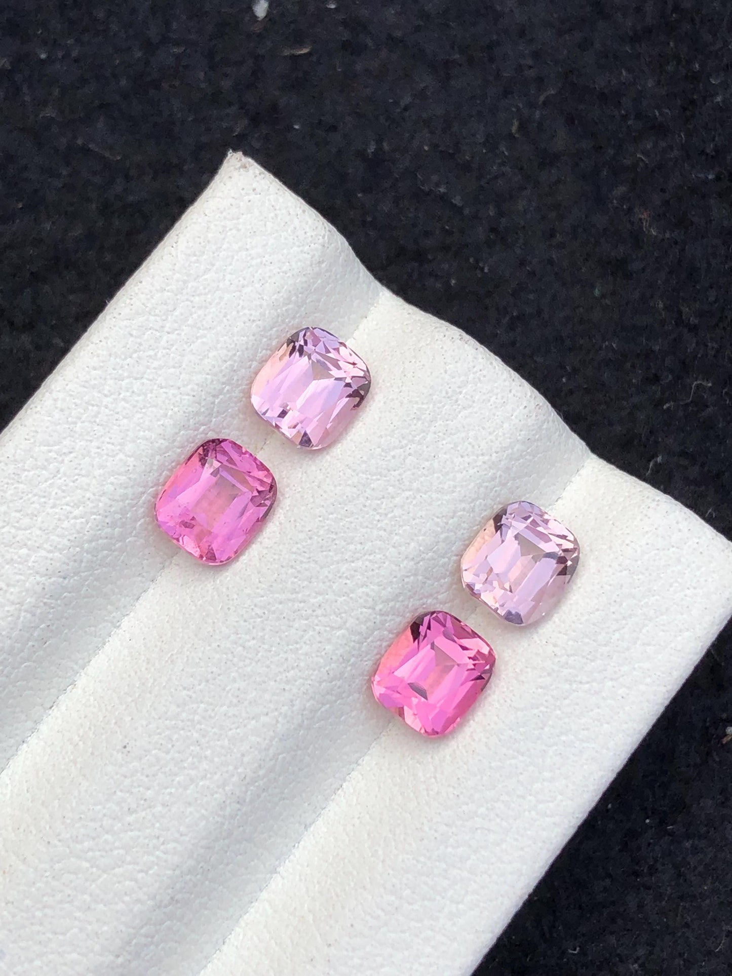 Pink Tourmaline Faceted Pair 3.25 ct – Clean Matched Stones for Jewelry