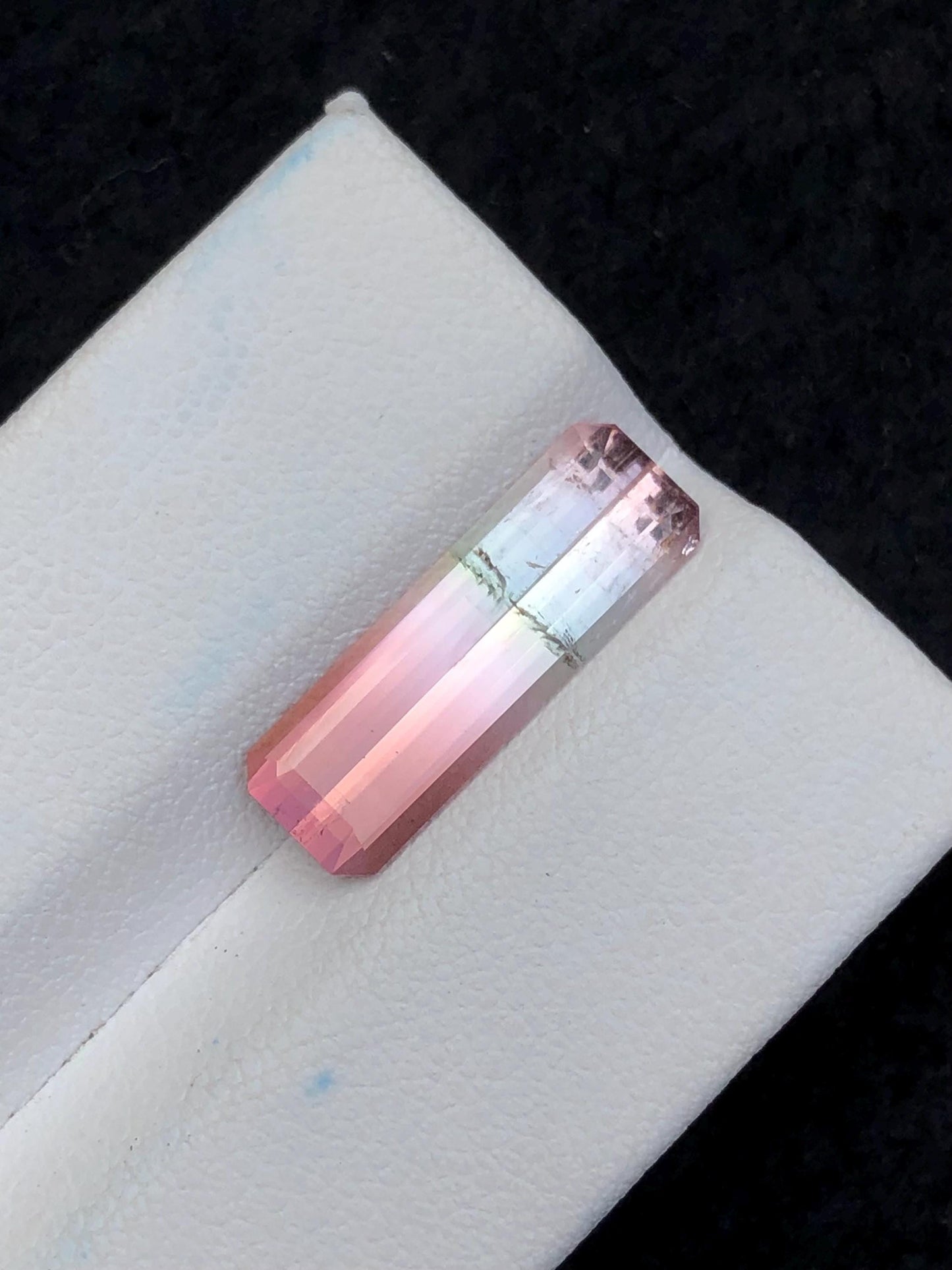 Bi Colour Tourmaline Faceted 4 ct - Rare Dual Tone Gem for Fine Jewelry