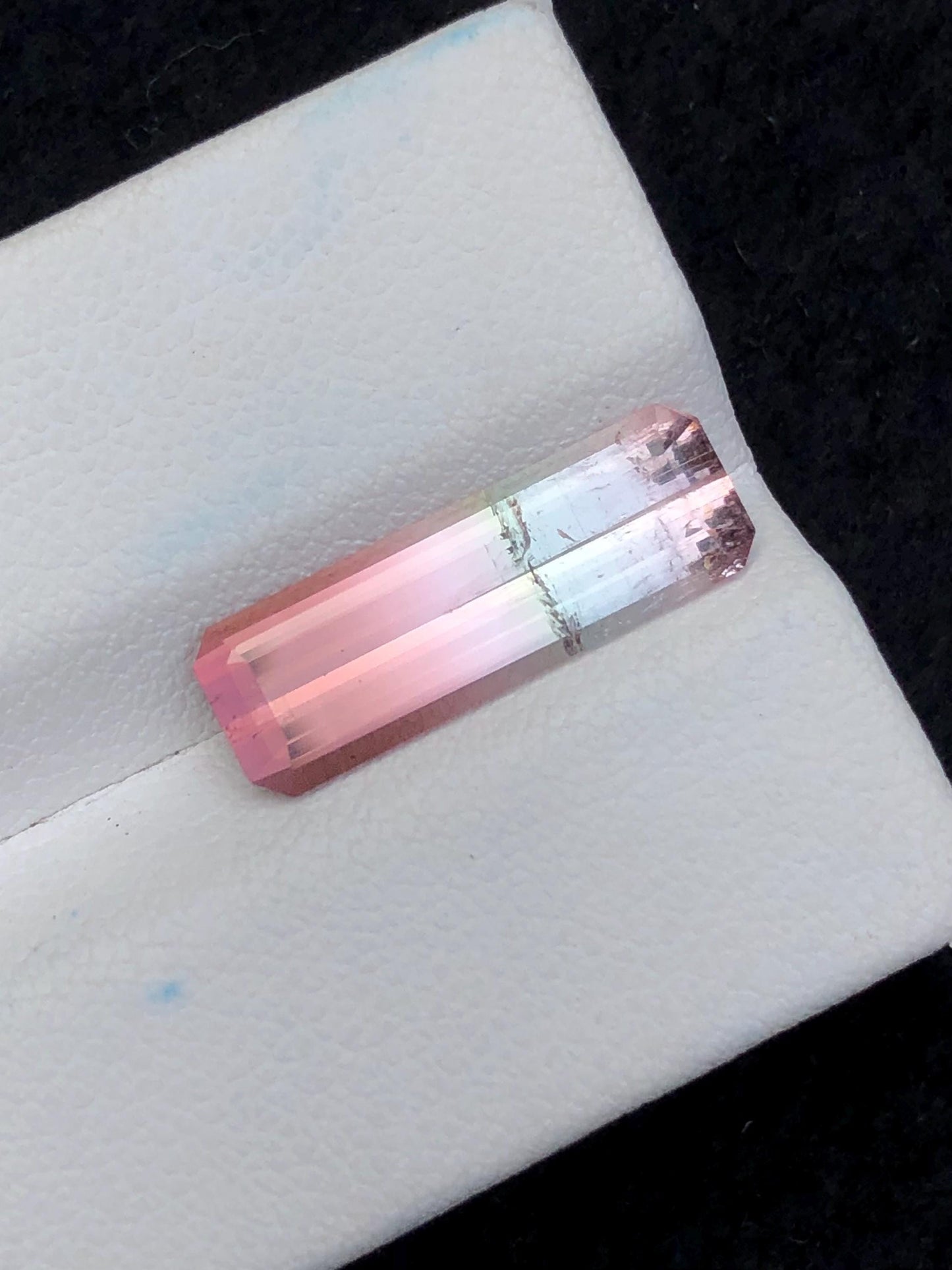 Bi Colour Tourmaline Faceted 4 ct - Rare Dual Tone Gem for Fine Jewelry