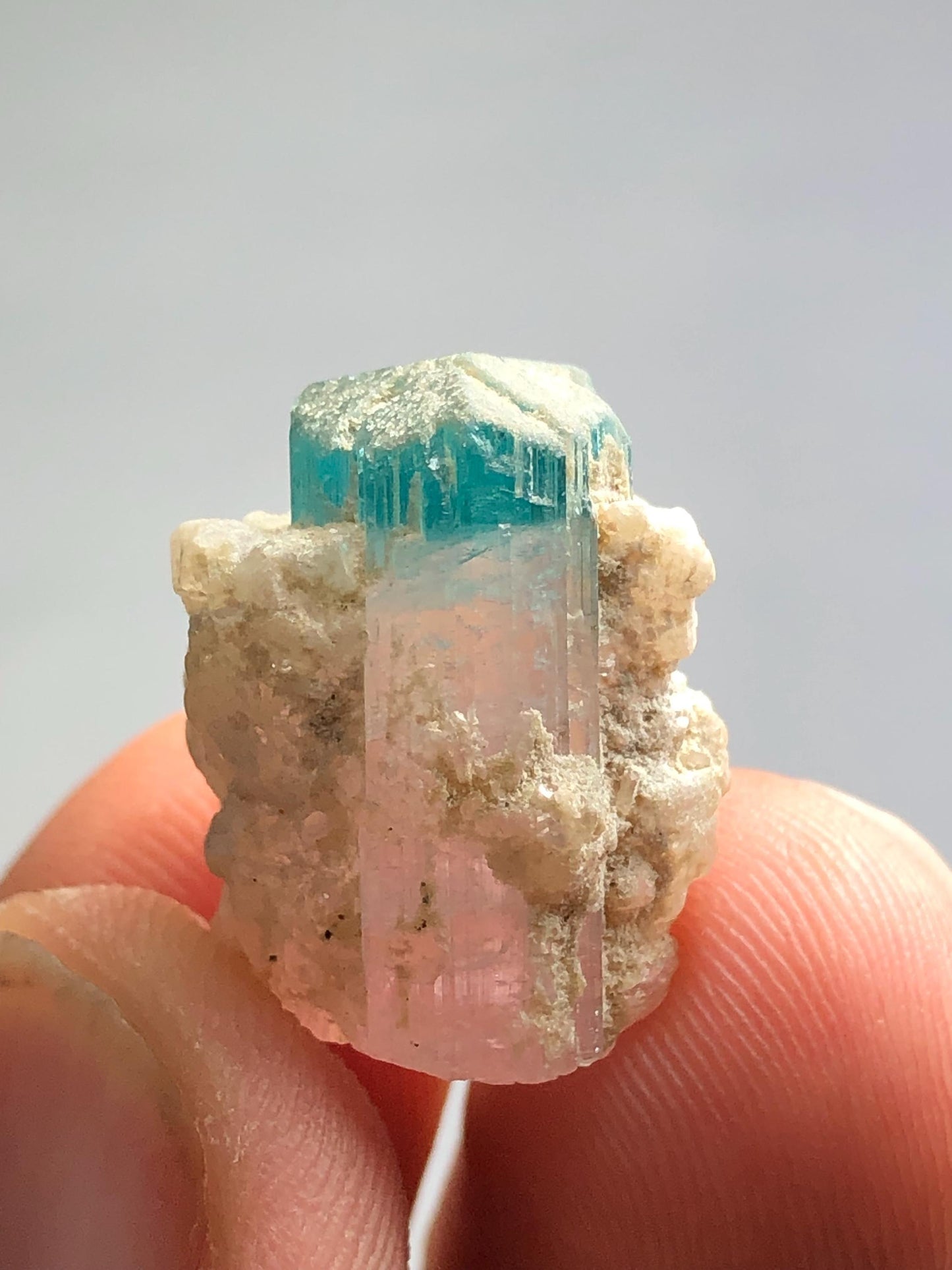Bi Colour Tourmaline Crystal 23 ct - Natural Collector Specimen from Afghanistan