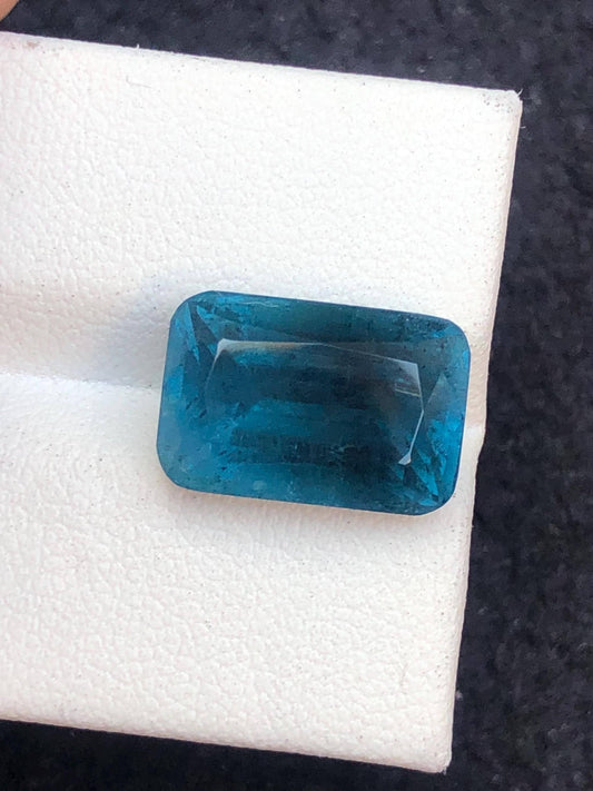 Ink Blue Tourmaline Faceted 8.80 ct - Natural Gemstone from Afghanistan