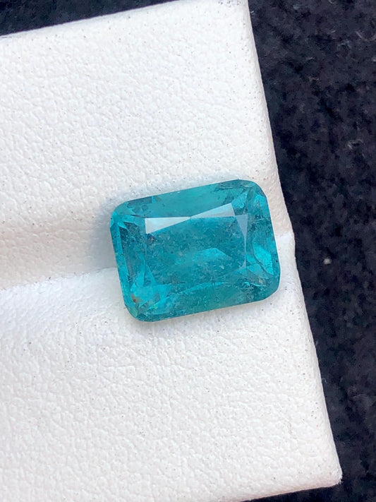 Blue Tourmaline Faceted 3.70 ct - Calibrated Stone for Fine Settings