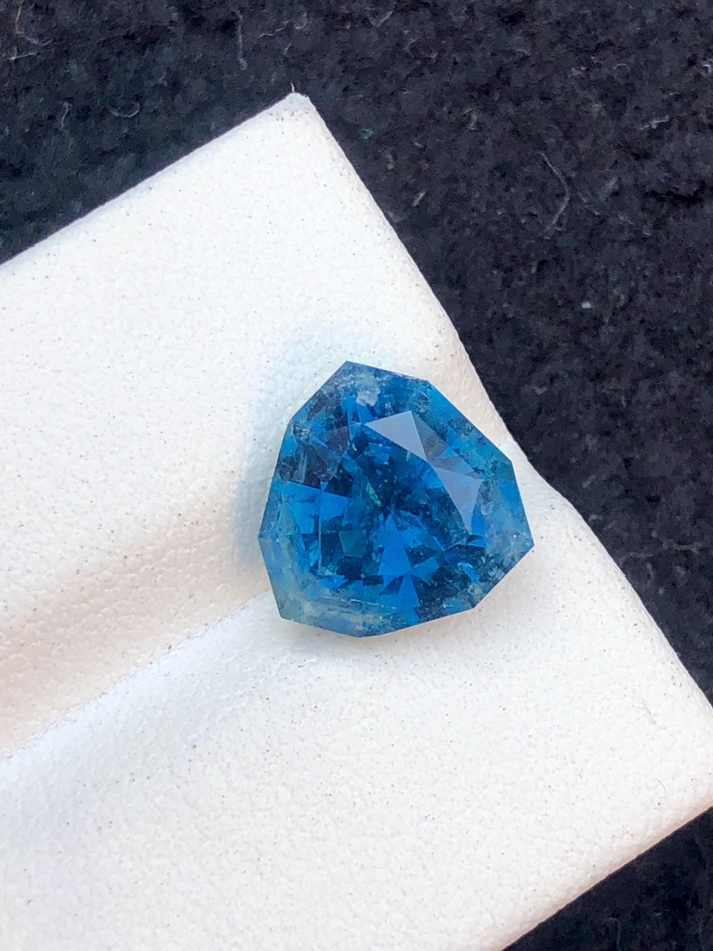 4.50 CT Ink Blue Tourmaline: Trillion Cut Gemstone, Afghanistan Origin