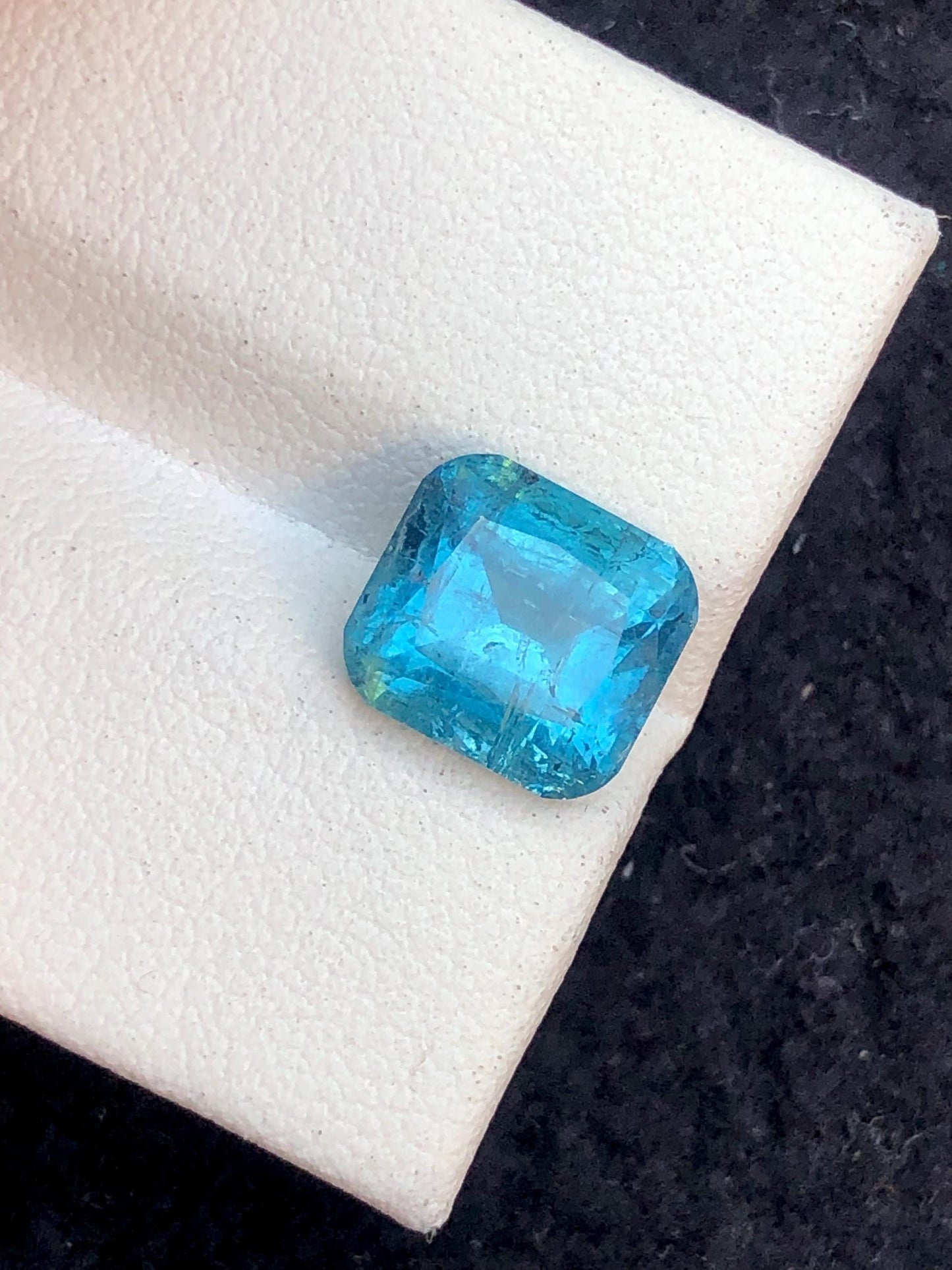 Blue Tourmaline Faceted 3.15 ct - Loose Stone for Fine Jewelry