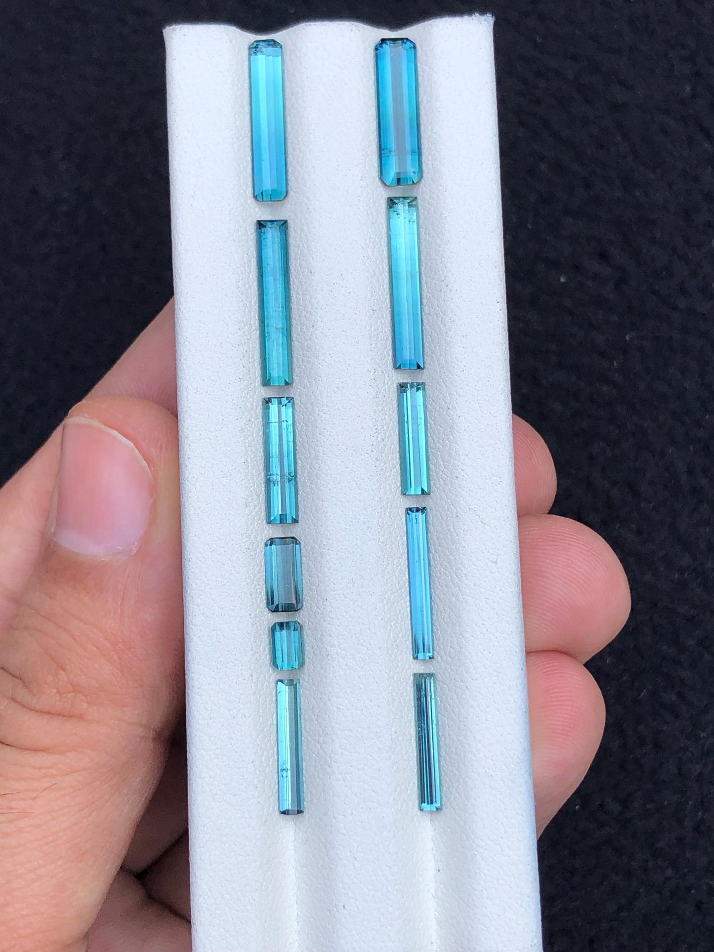 Ice Blue Tourmaline Faceted Lot 10.45 ct - Brilliant Afghan Gem Collection