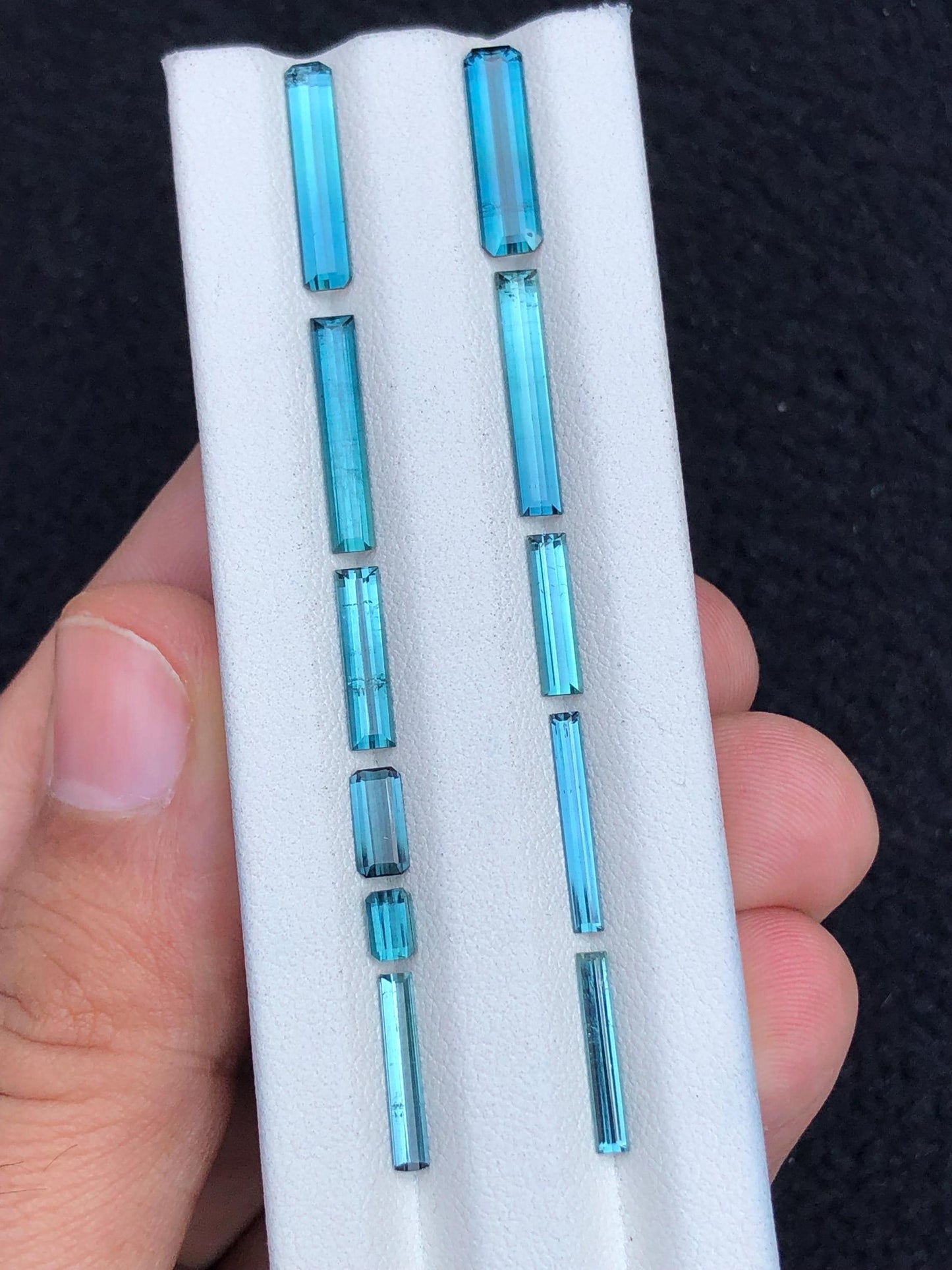 Ice Blue Tourmaline Faceted Lot 10.45 ct - Brilliant Afghan Gem Collection