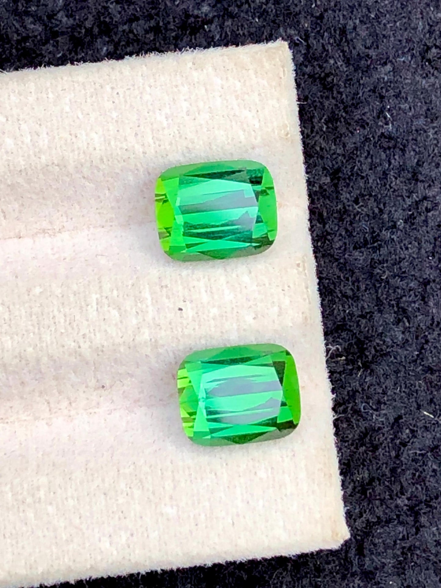 Green Tourmaline Pair 5.45 ct - Matching Stones for Jewelry Designers