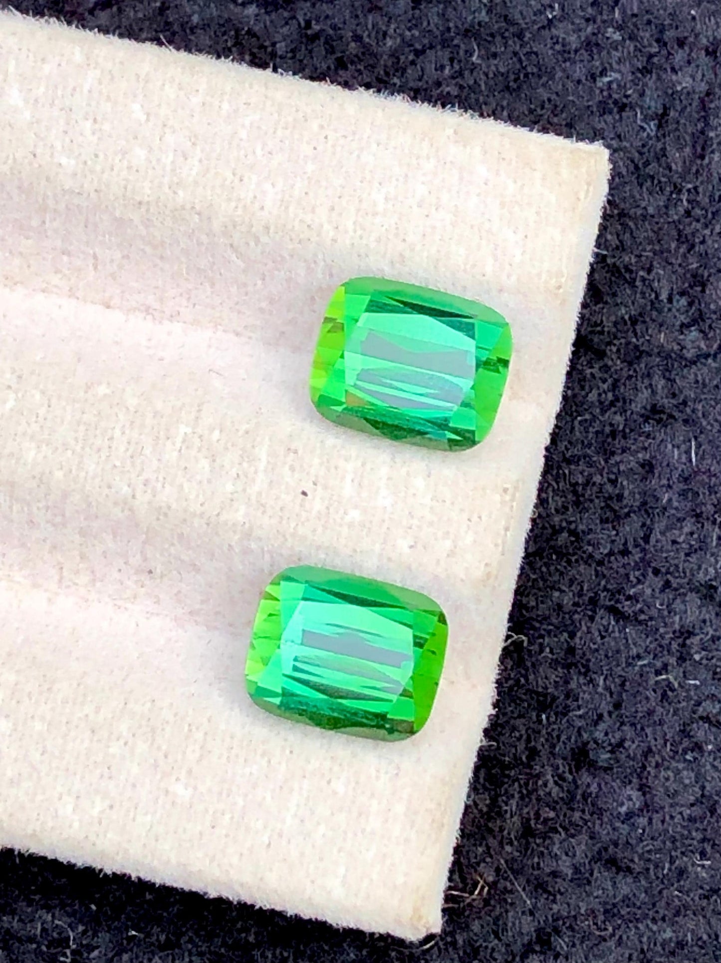 Green Tourmaline Pair 5.45 ct - Matching Stones for Jewelry Designers