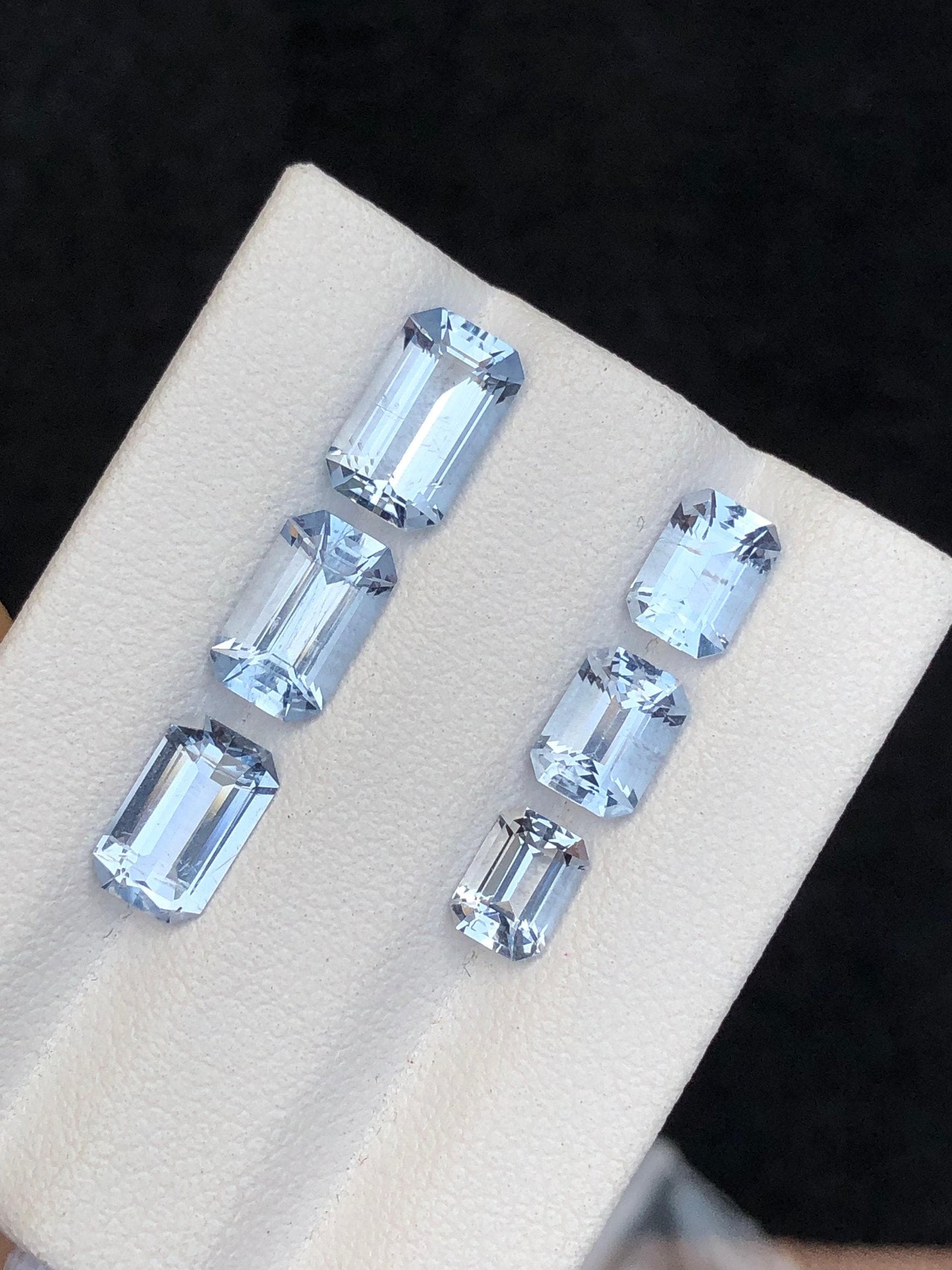 Blue Aquamarine Faceted Lot 5.30 ct - Calibrated Stones for Fine Jewelry