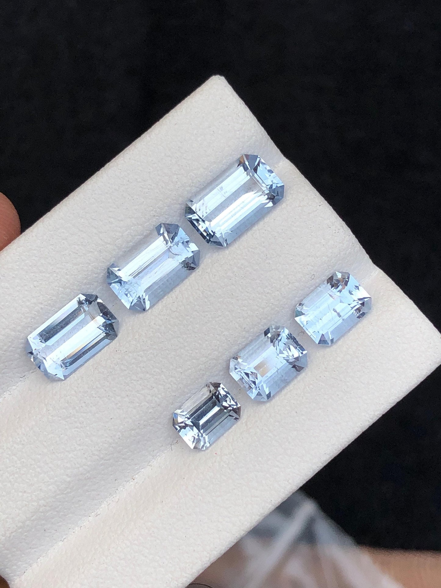 Blue Aquamarine Faceted Lot 5.30 ct - Calibrated Stones for Fine Jewelry