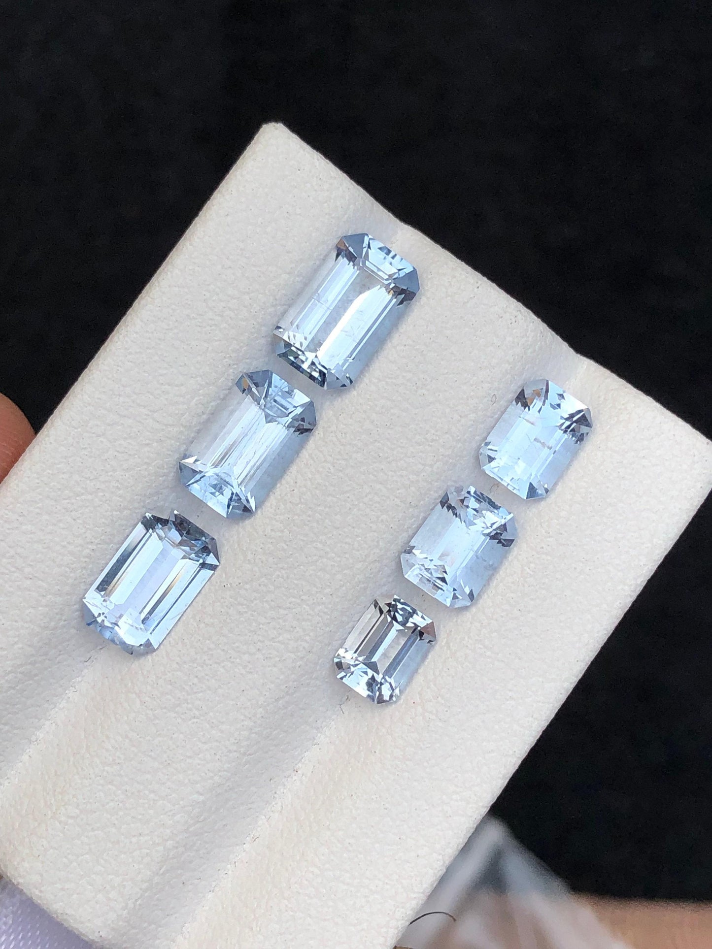 Blue Aquamarine Faceted Lot 5.30 ct - Calibrated Stones for Fine Jewelry