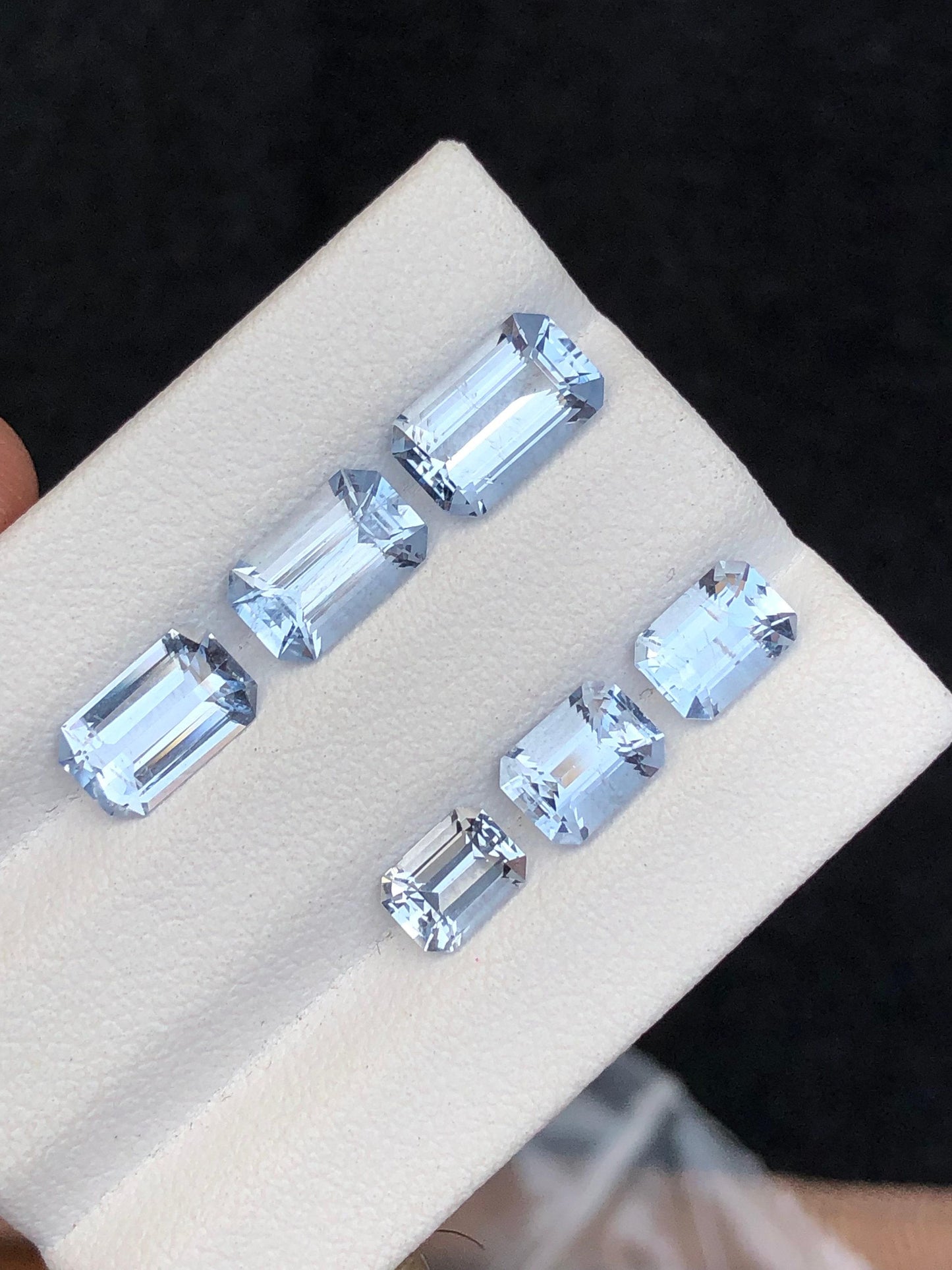 Blue Aquamarine Faceted Lot 5.30 ct - Calibrated Stones for Fine Jewelry