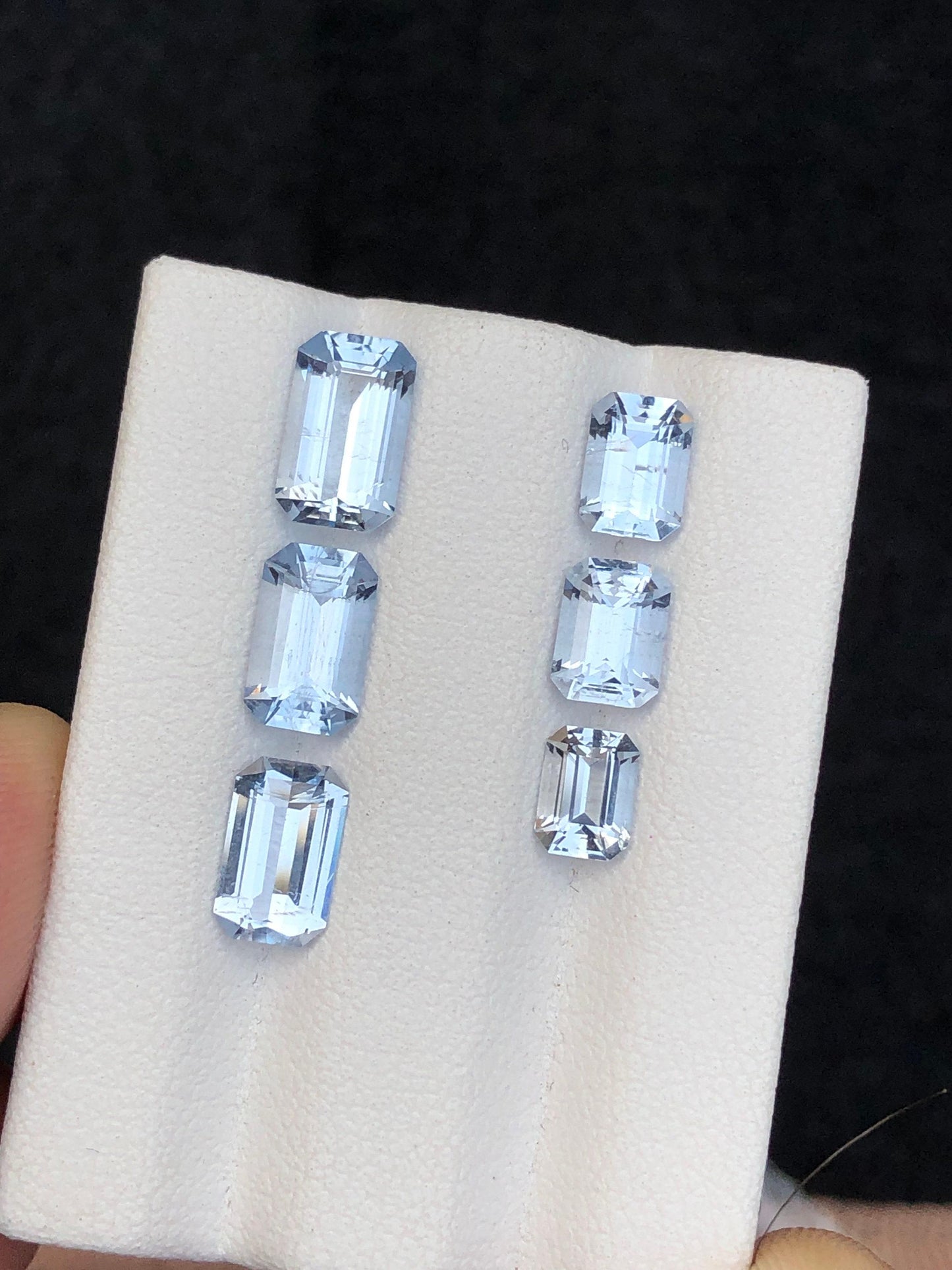 Blue Aquamarine Faceted Lot 5.30 ct - Calibrated Stones for Fine Jewelry