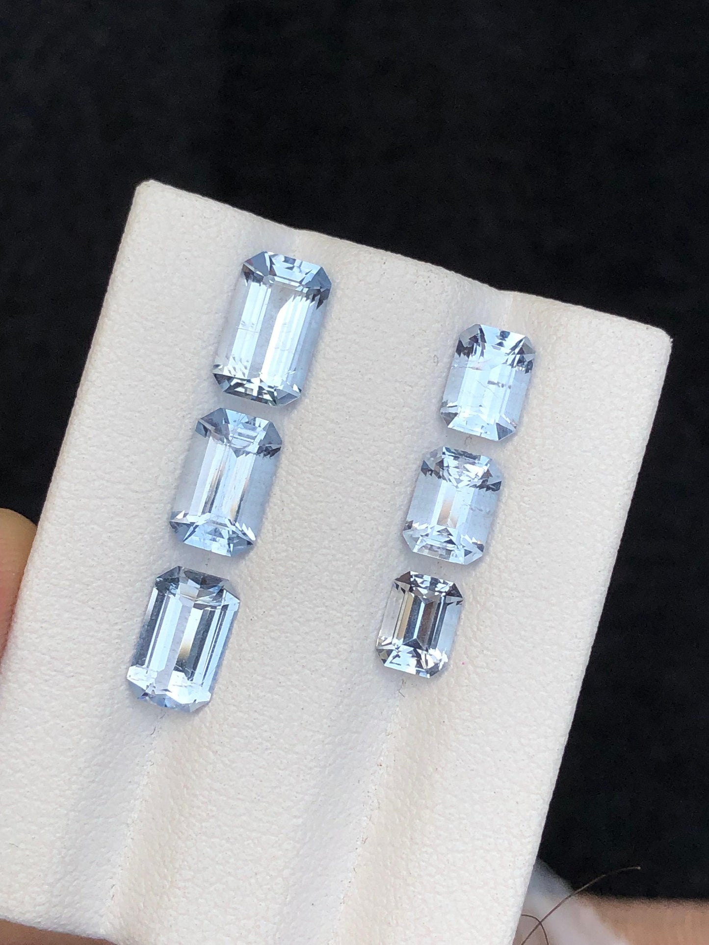 Blue Aquamarine Faceted Lot 5.30 ct - Calibrated Stones for Fine Jewelry