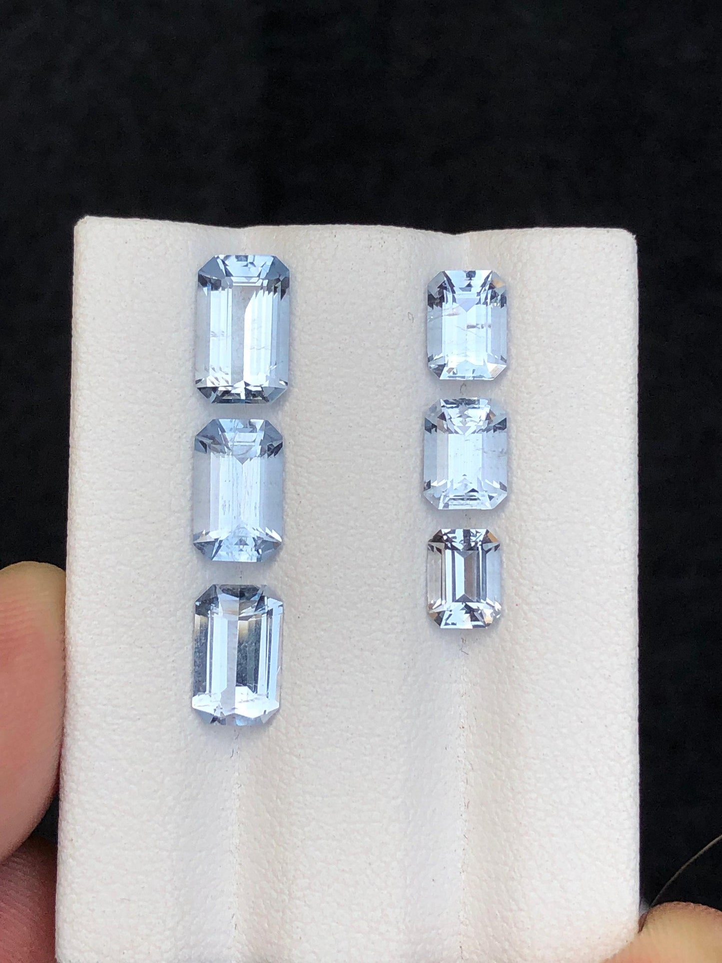 Blue Aquamarine Faceted Lot 5.30 ct - Calibrated Stones for Fine Jewelry