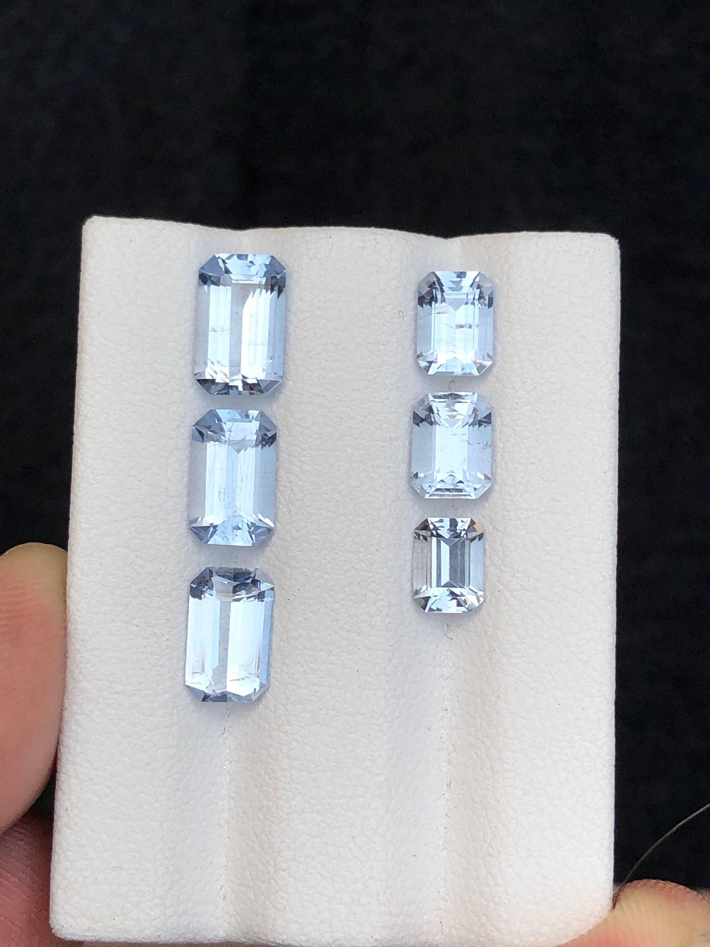 Blue Aquamarine Faceted Lot 5.30 ct - Calibrated Stones for Fine Jewelry