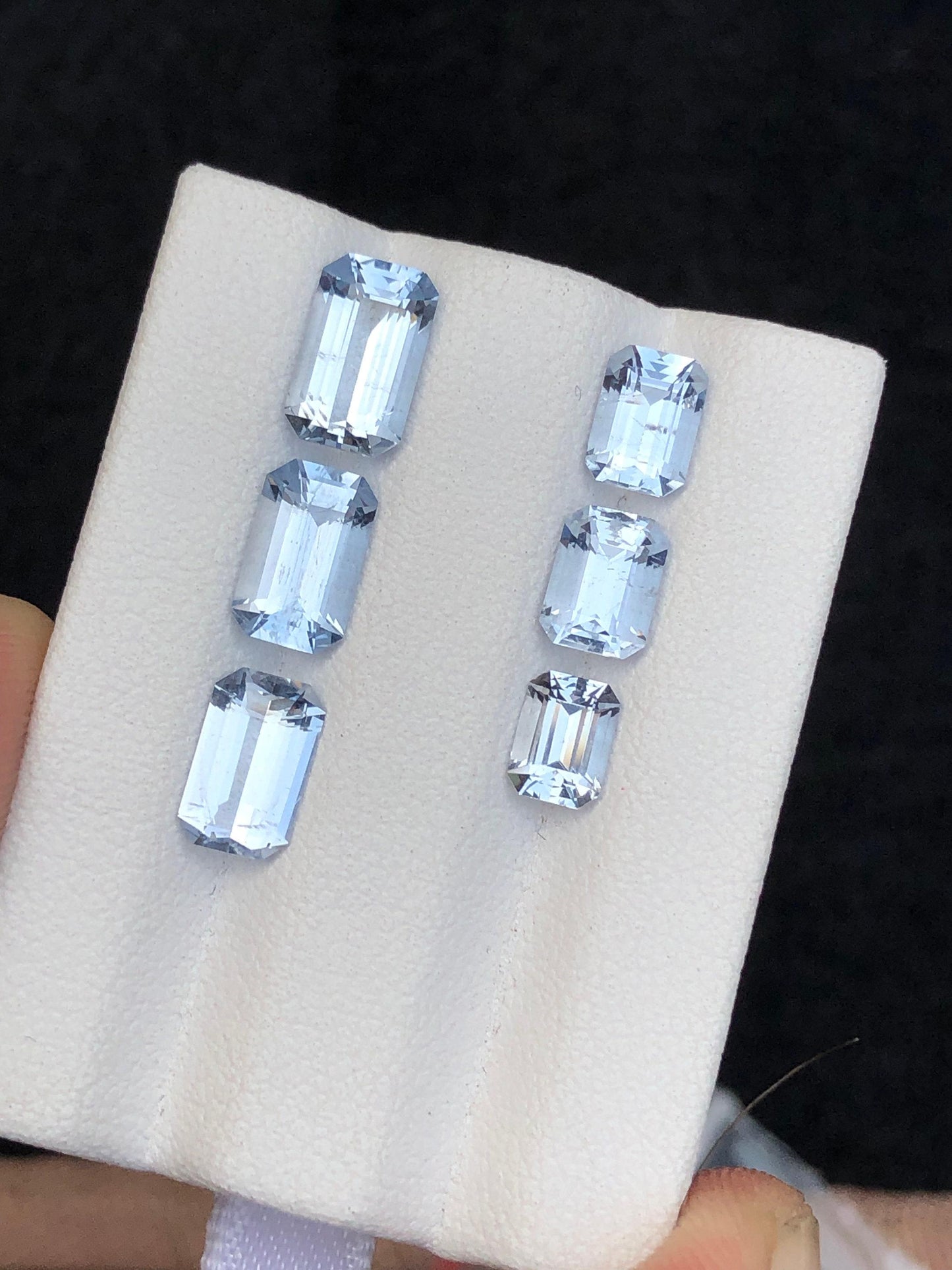 Blue Aquamarine Faceted Lot 5.30 ct - Calibrated Stones for Fine Jewelry