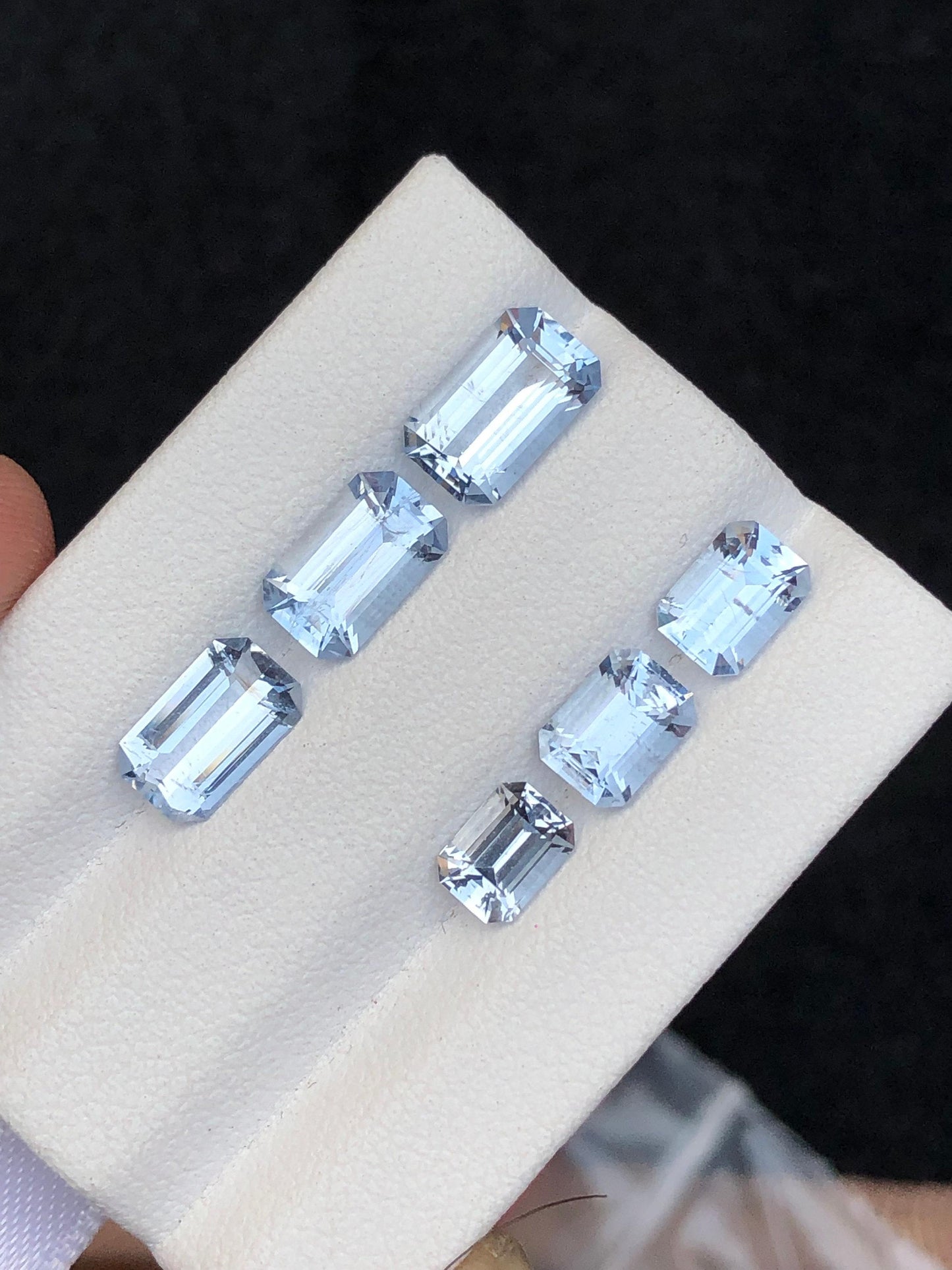 Blue Aquamarine Faceted Lot 5.30 ct - Calibrated Stones for Fine Jewelry